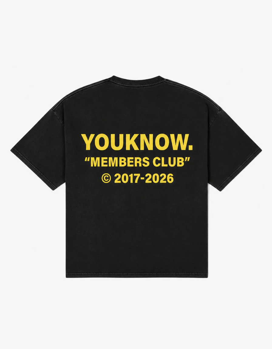 2026 Member's Club Tee | Washed Black