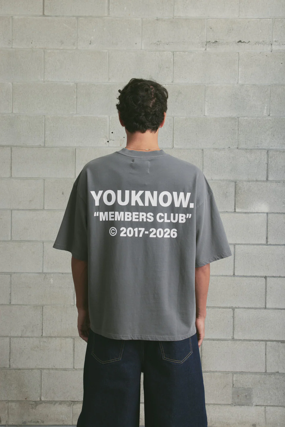 2026 Member's Club Tee | Washed Grey - Image 4