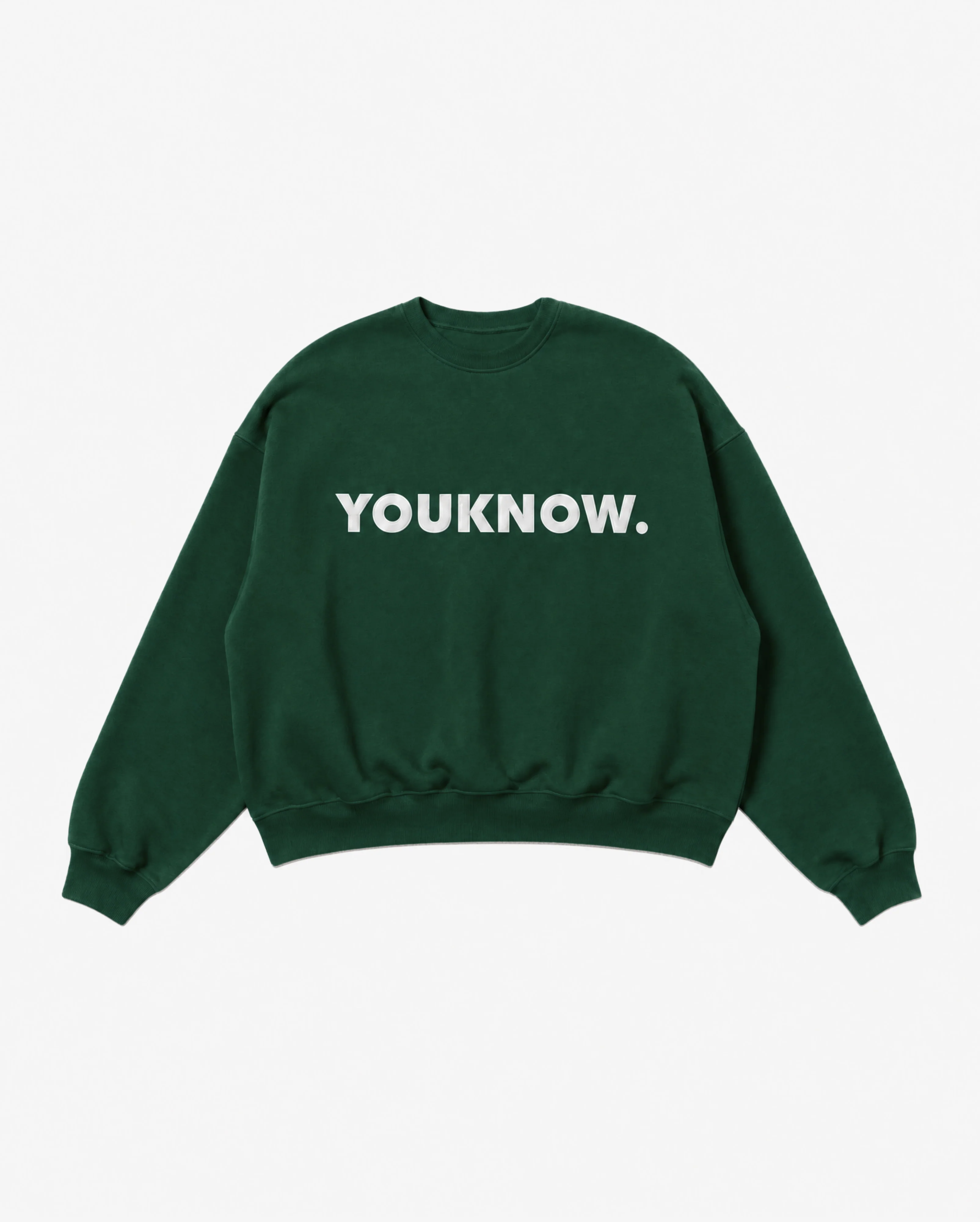 Applique Block Crew | Forest Green
