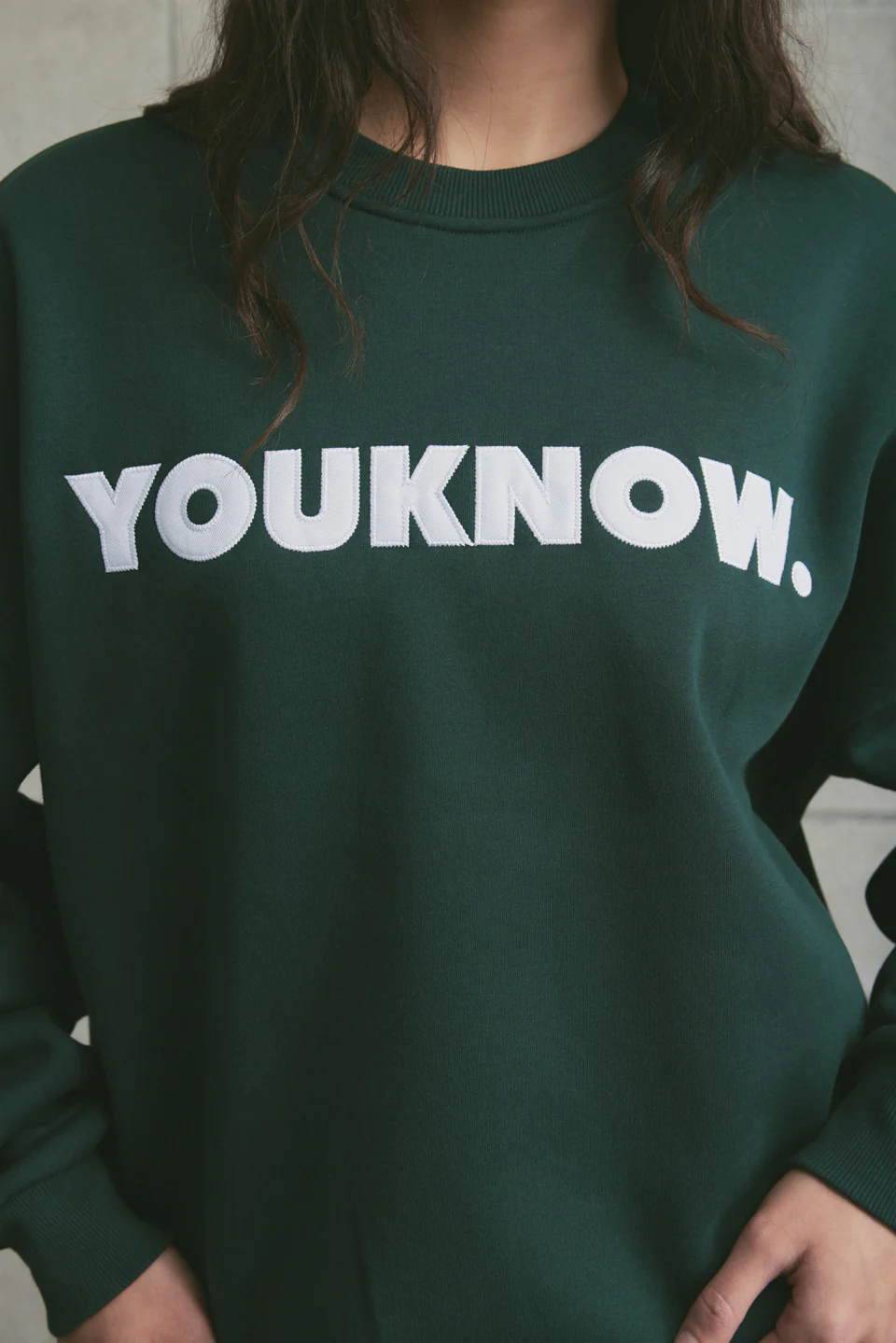Applique Block Crew | Forest Green - Image 4