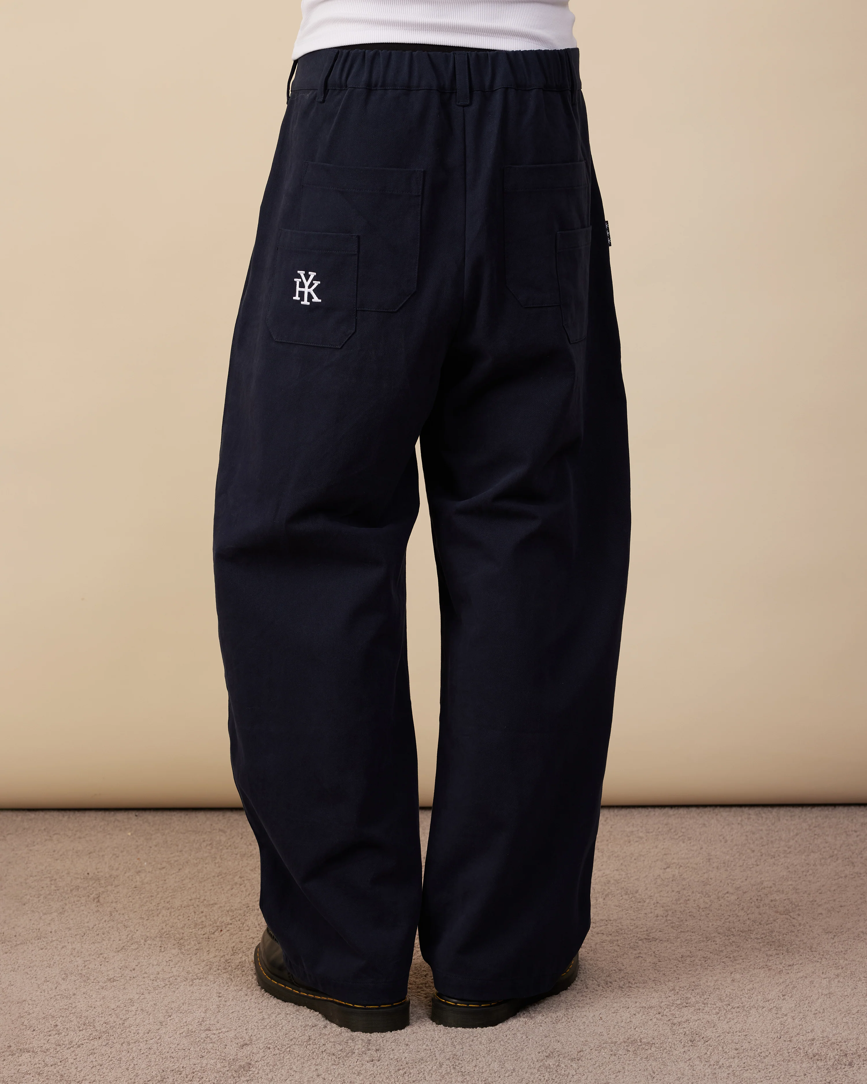 Barrel Leg Pants | Dark Navy - Image 5
