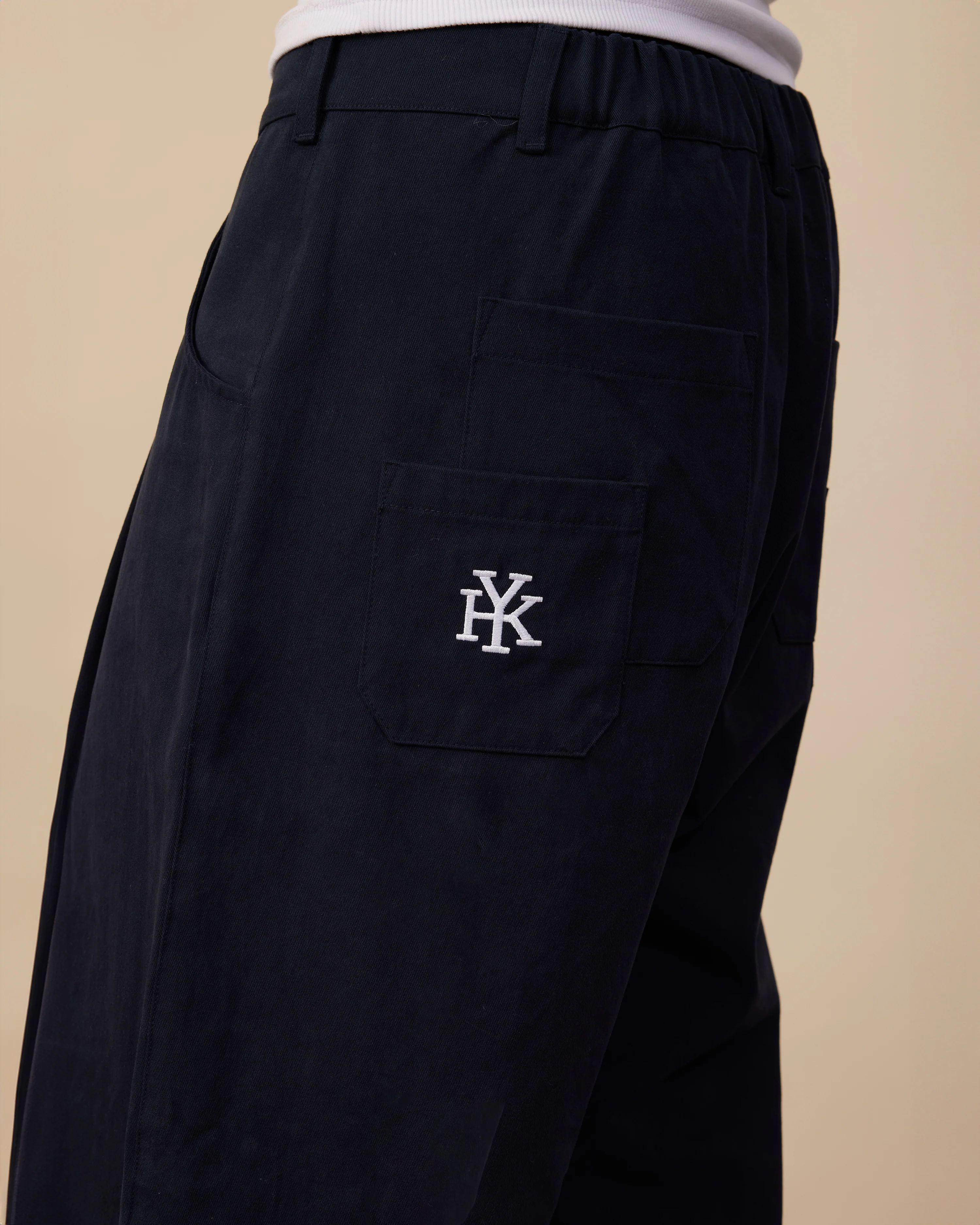 Barrel Leg Pants | Dark Navy - Image 6