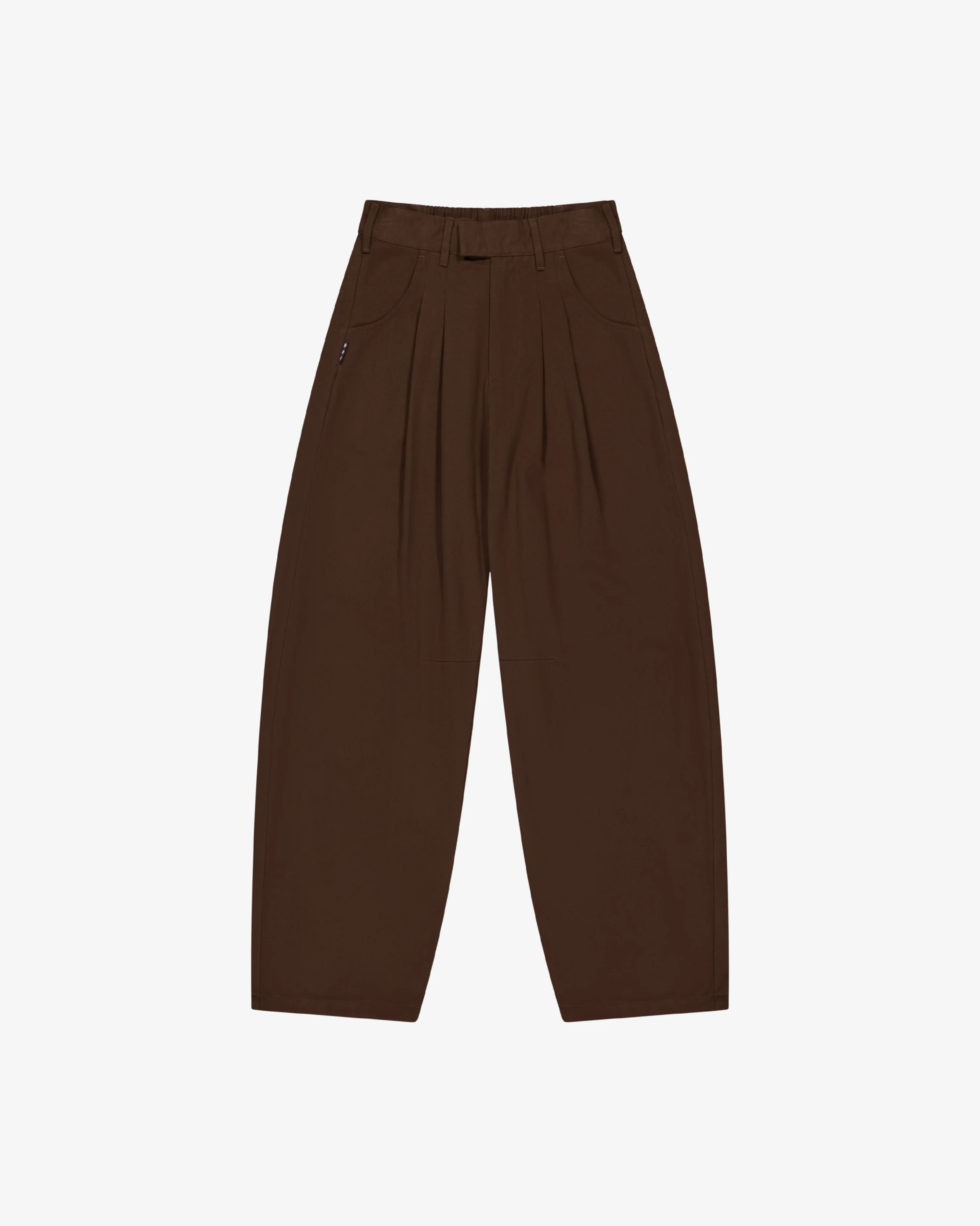 Barrel Leg Pants | Warm Brown - Image 6
