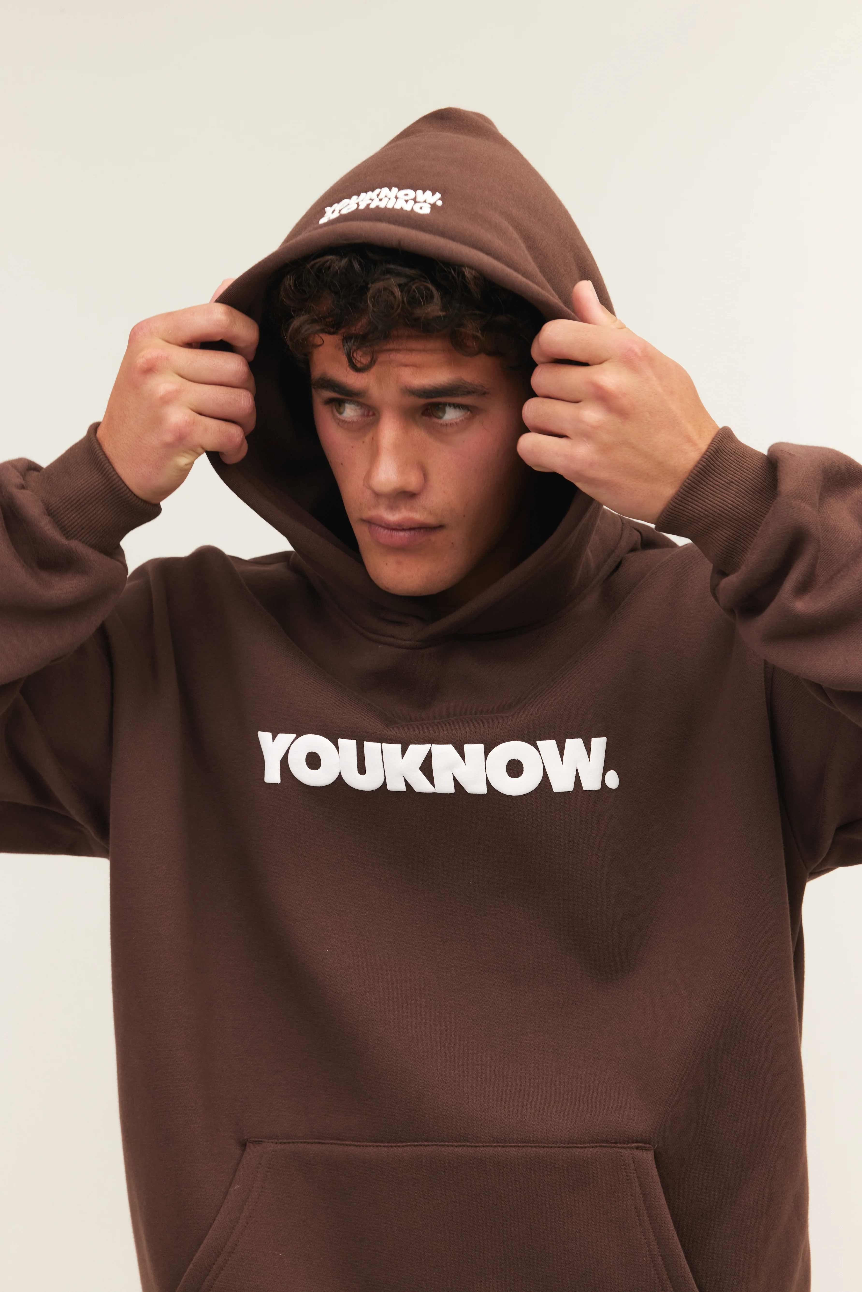Block Hoodie | Brown - Image 3