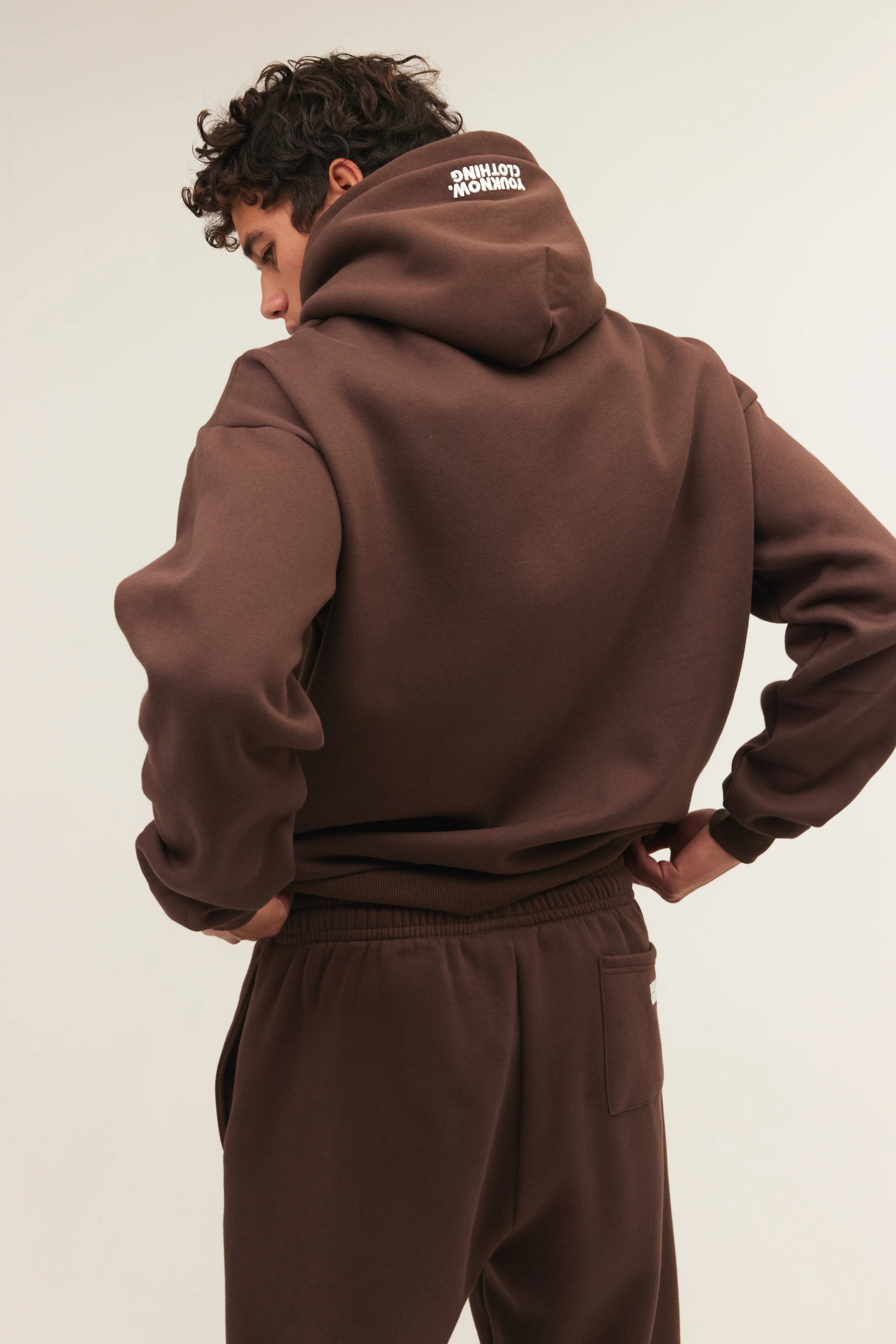 Block Hoodie | Brown - Image 4