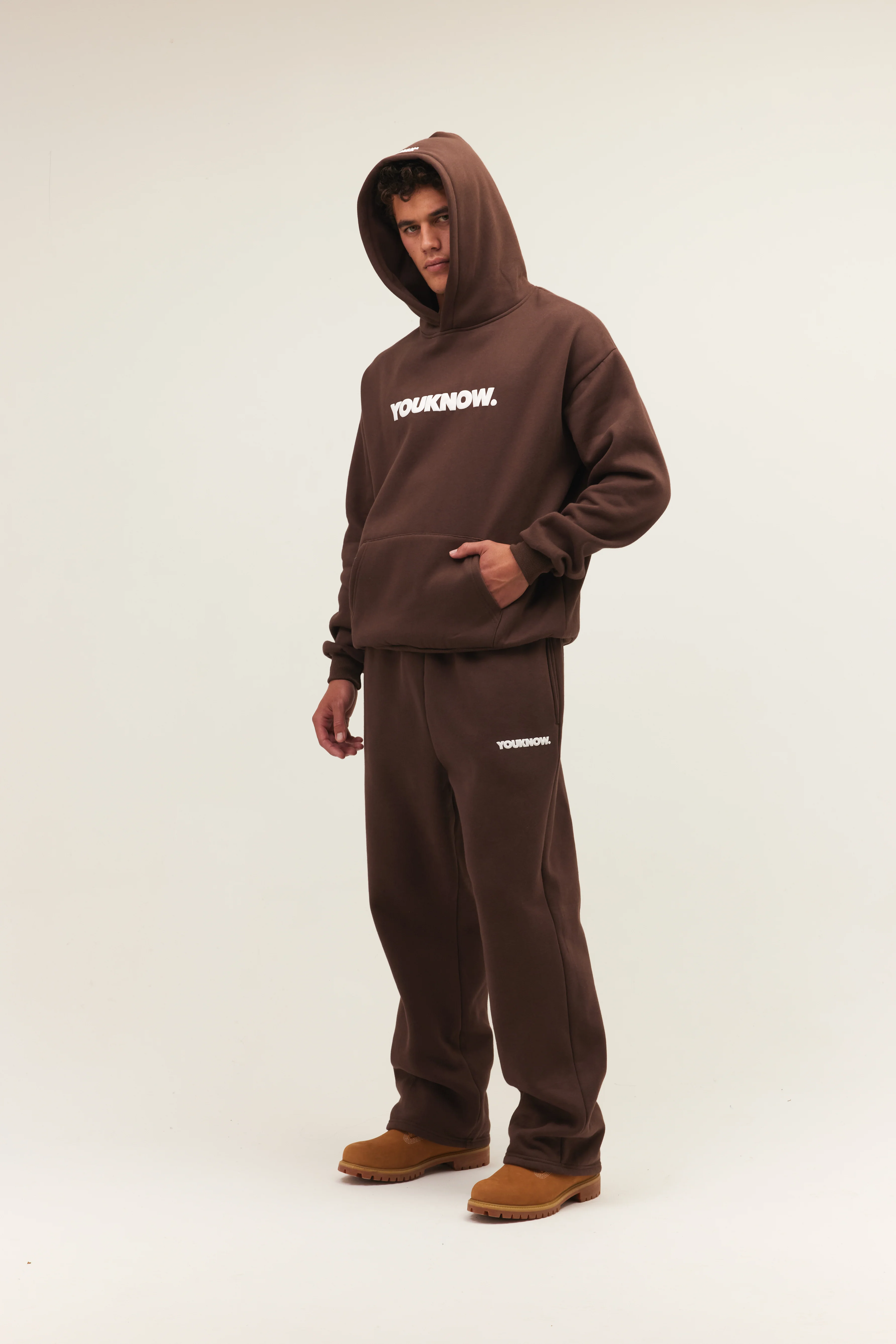 Block Hoodie | Brown - Image 6