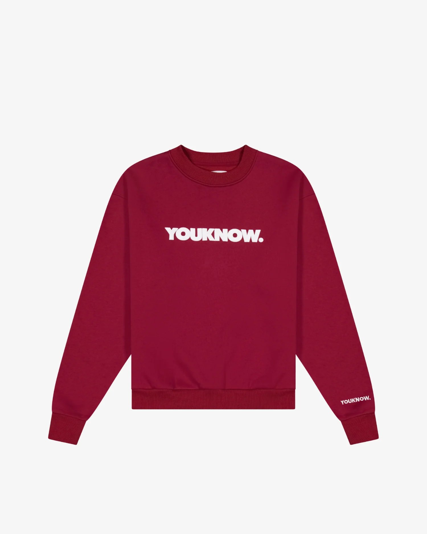 Block Crewneck | Maroon