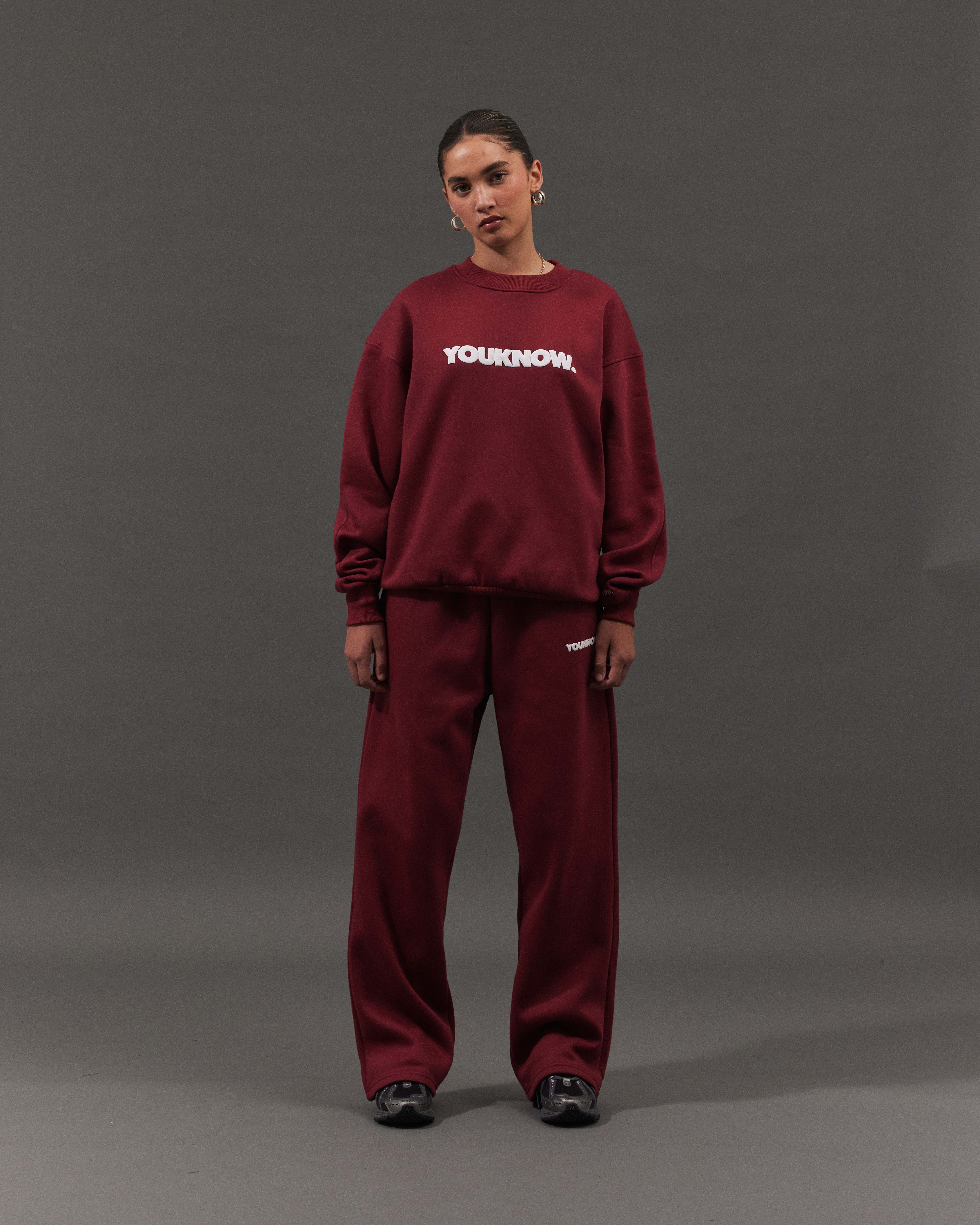 Block Crewneck | Maroon - Image 2