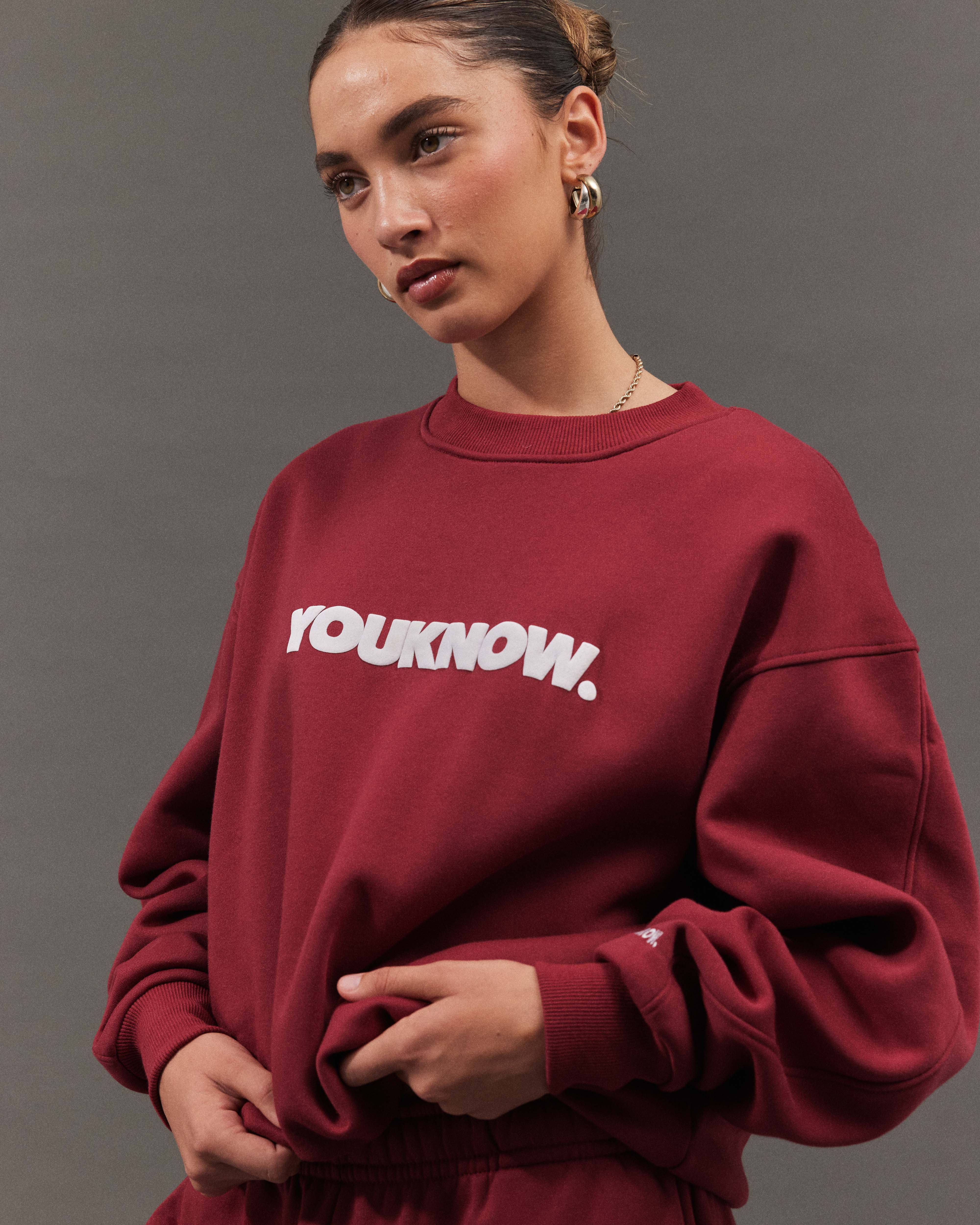 Block Crewneck | Maroon - Image 3