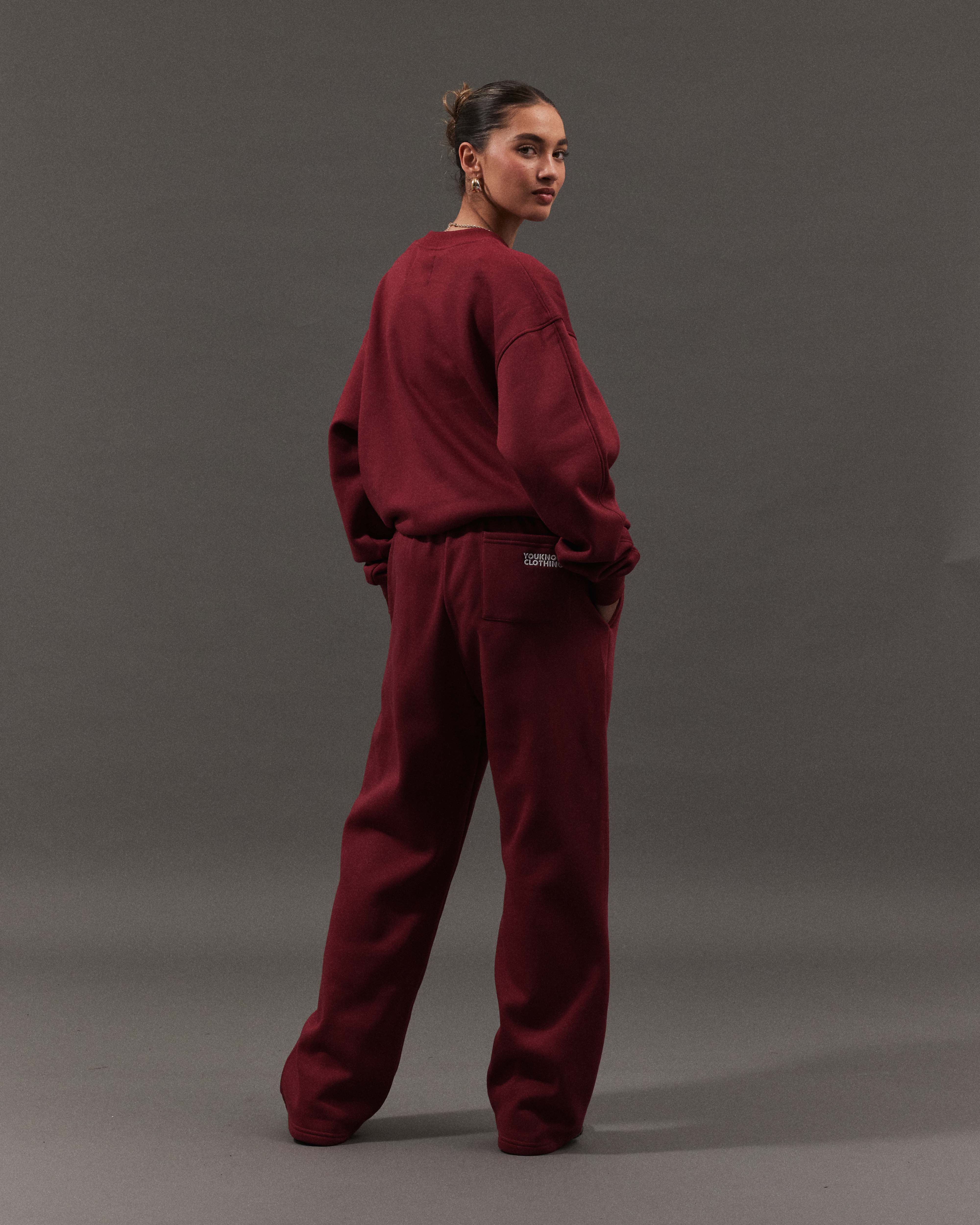 Block Crewneck | Maroon - Image 4