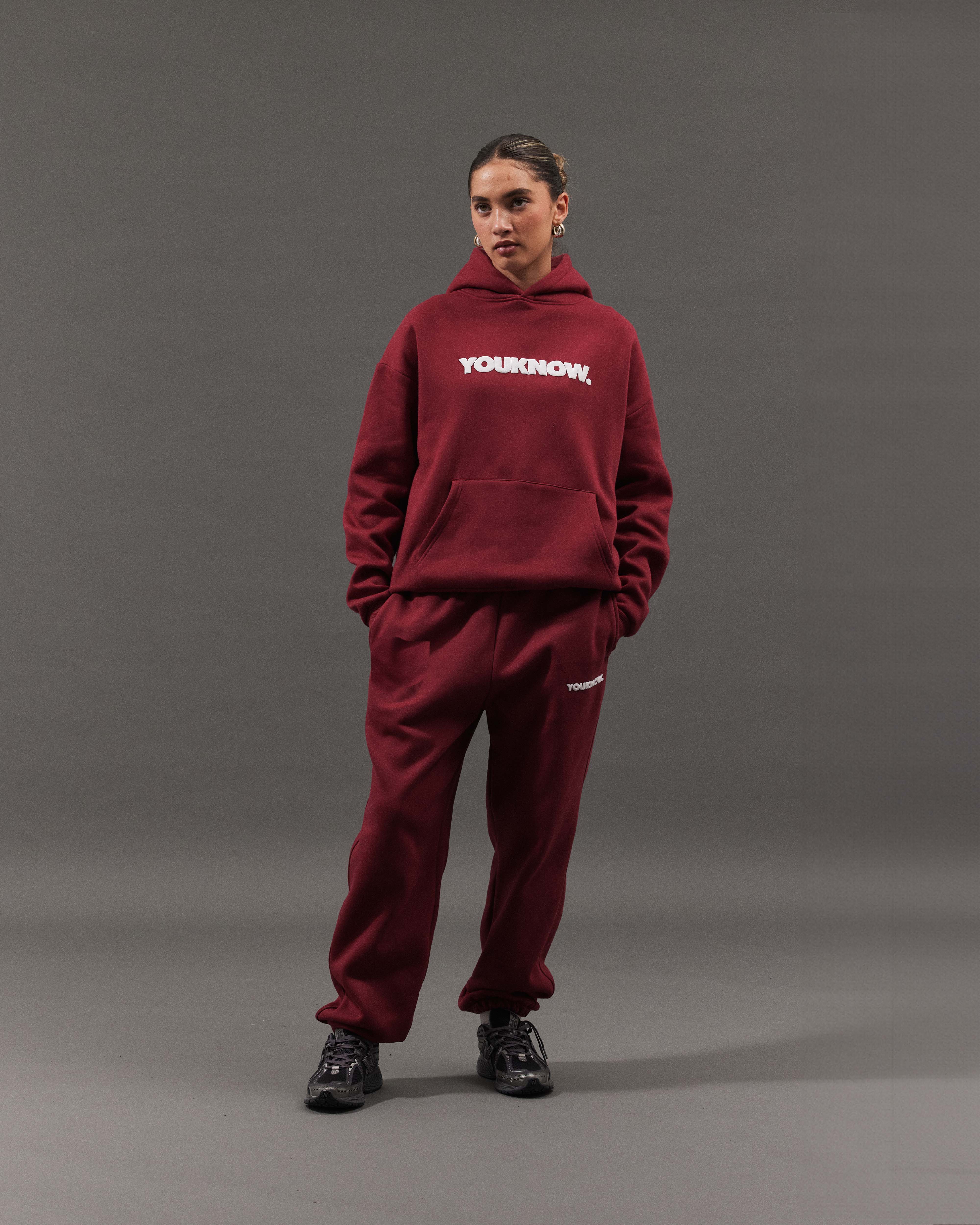 Block Hoodie | Maroon - Image 3