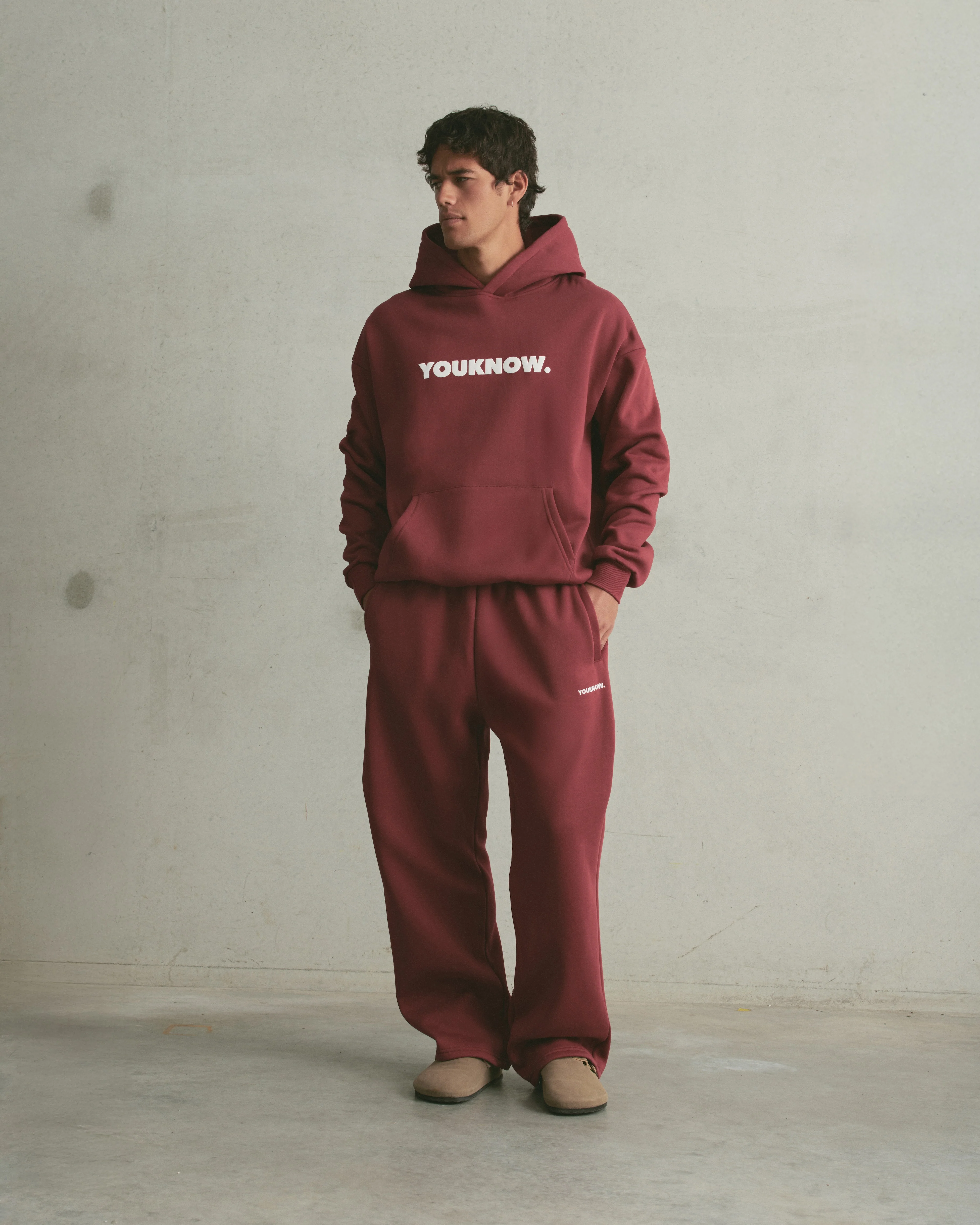 Block Hoodie | Maroon - Image 4