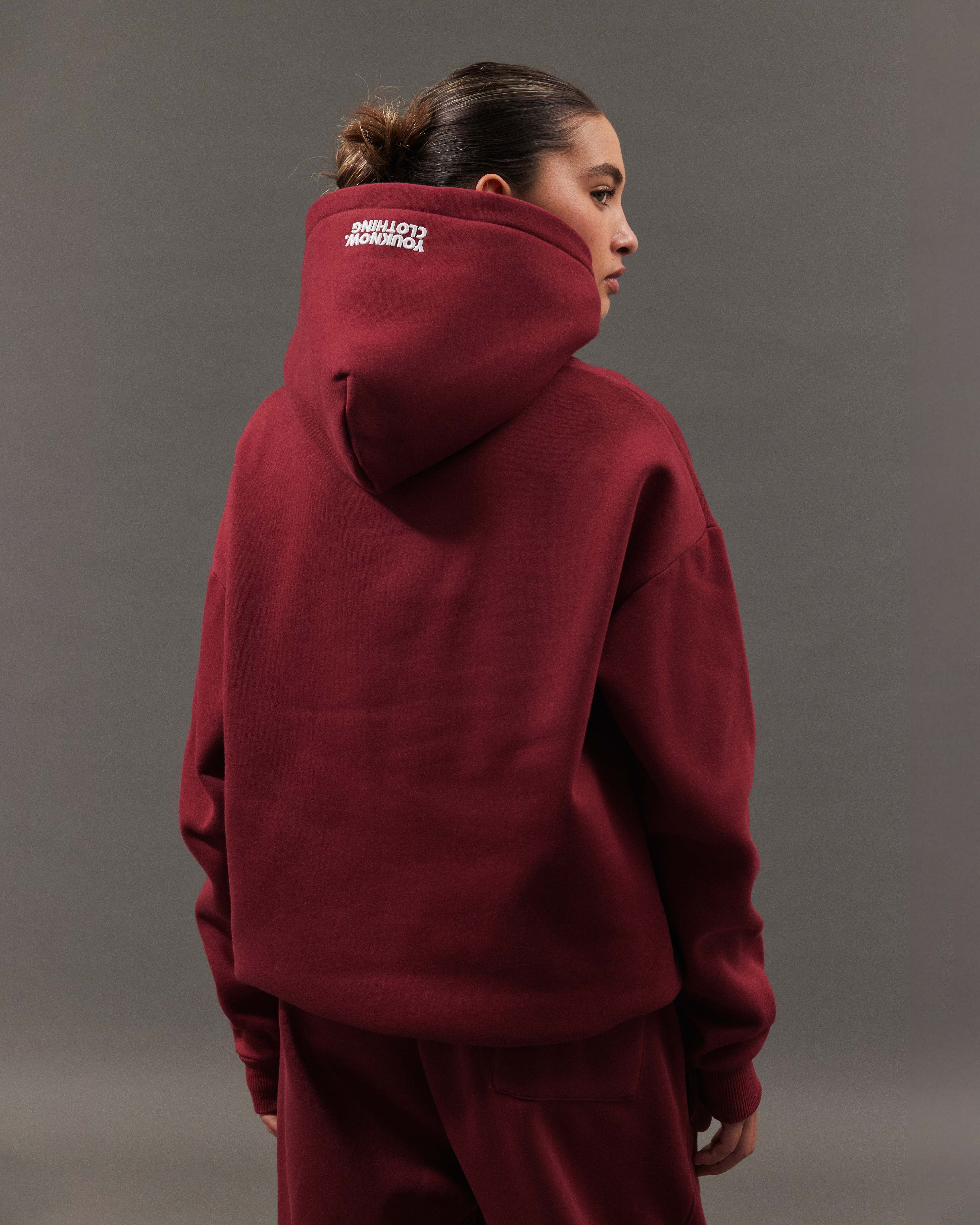 Block Hoodie | Maroon - Image 5