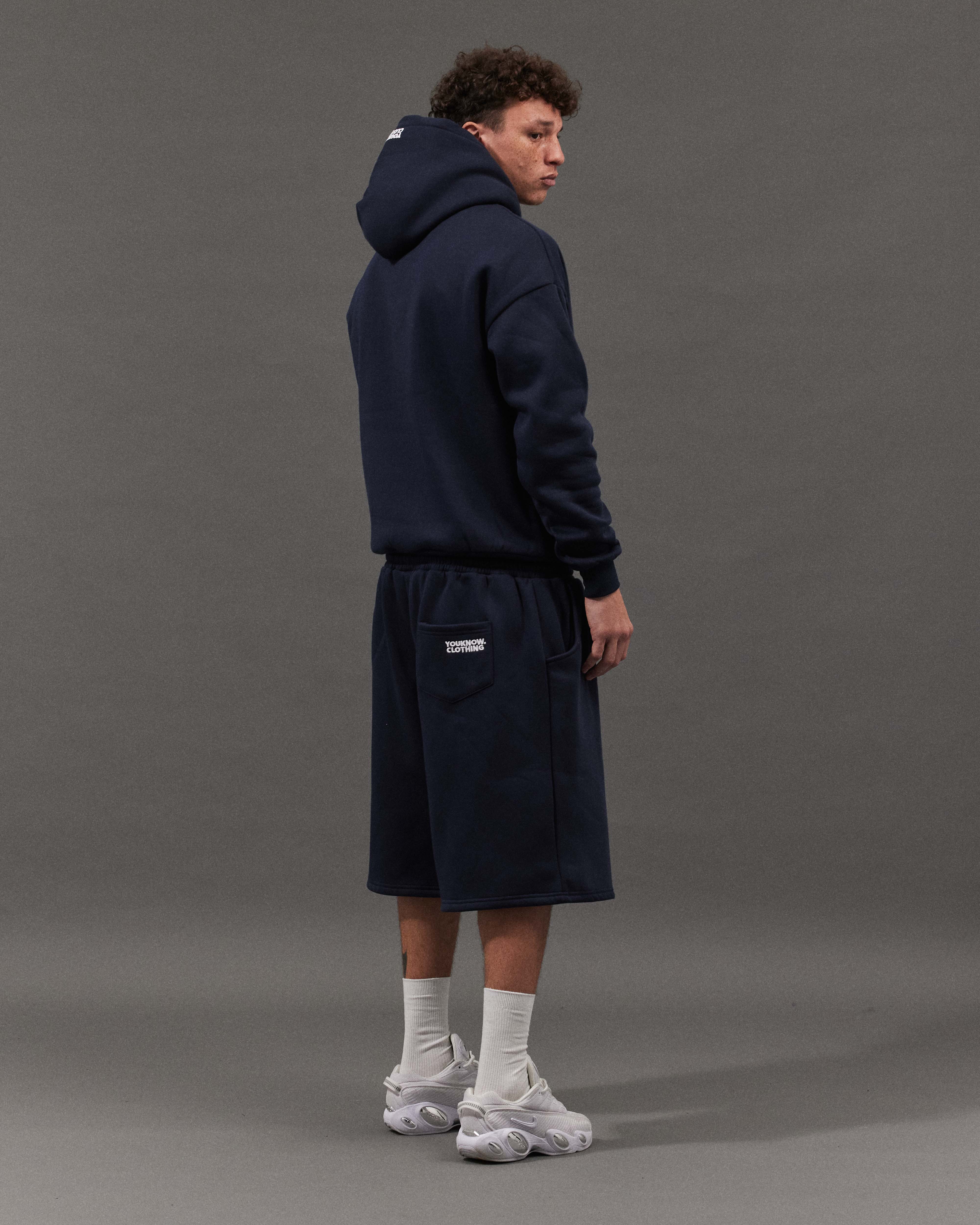 Block Hoodie | Navy - Image 4
