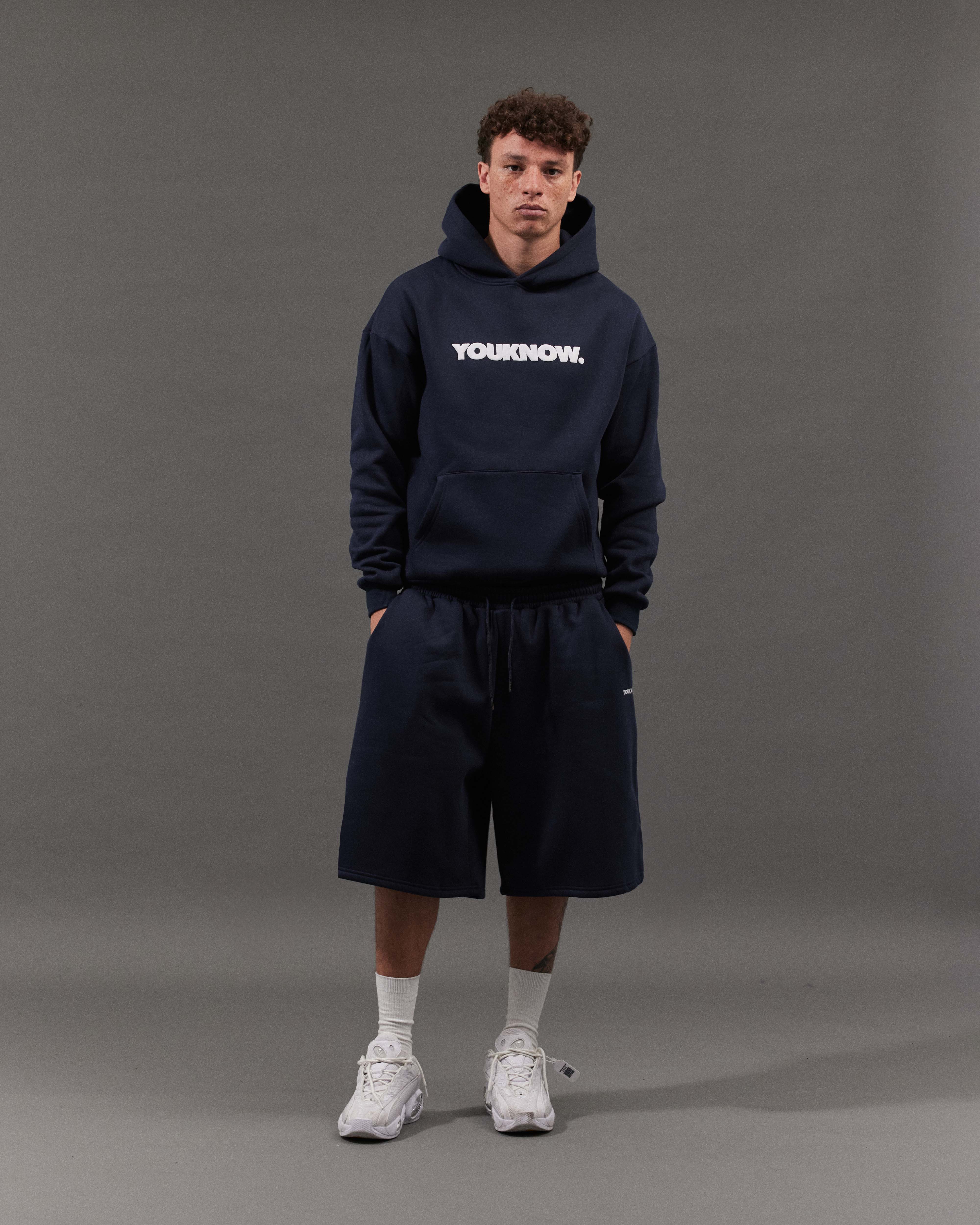 Block Hoodie | Navy - Image 5