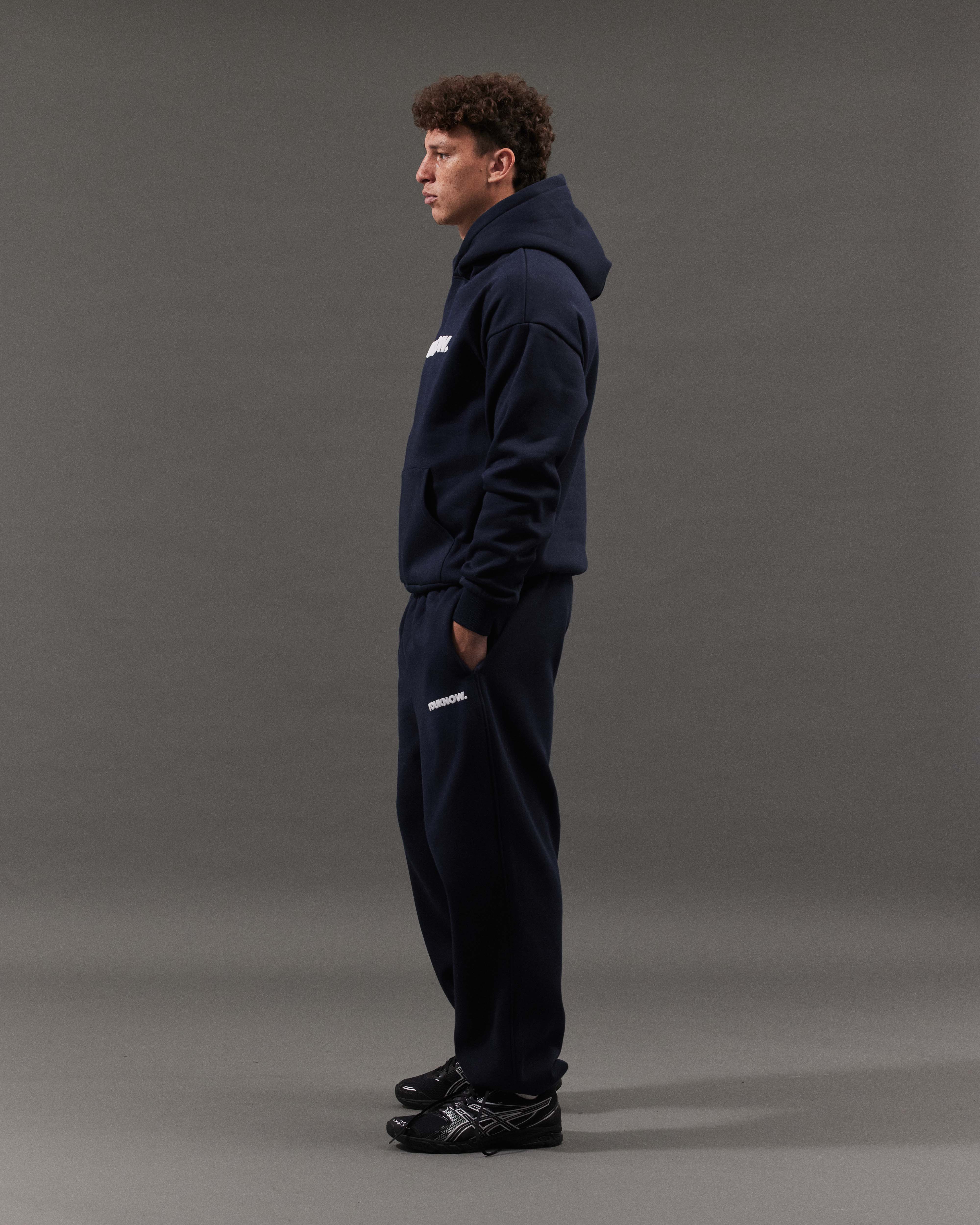 Block Hoodie | Navy - Image 6
