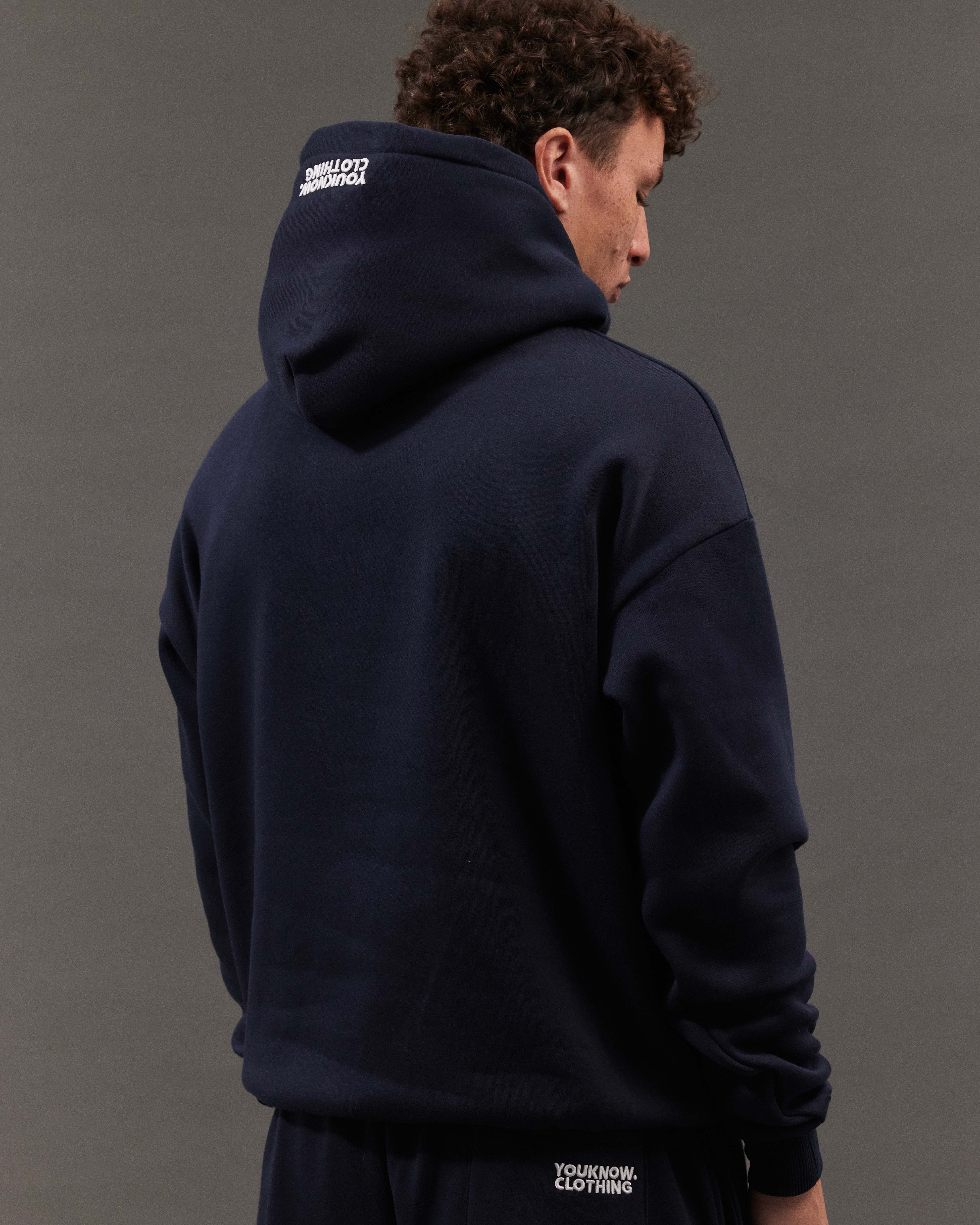 Block Hoodie | Navy - Image 7