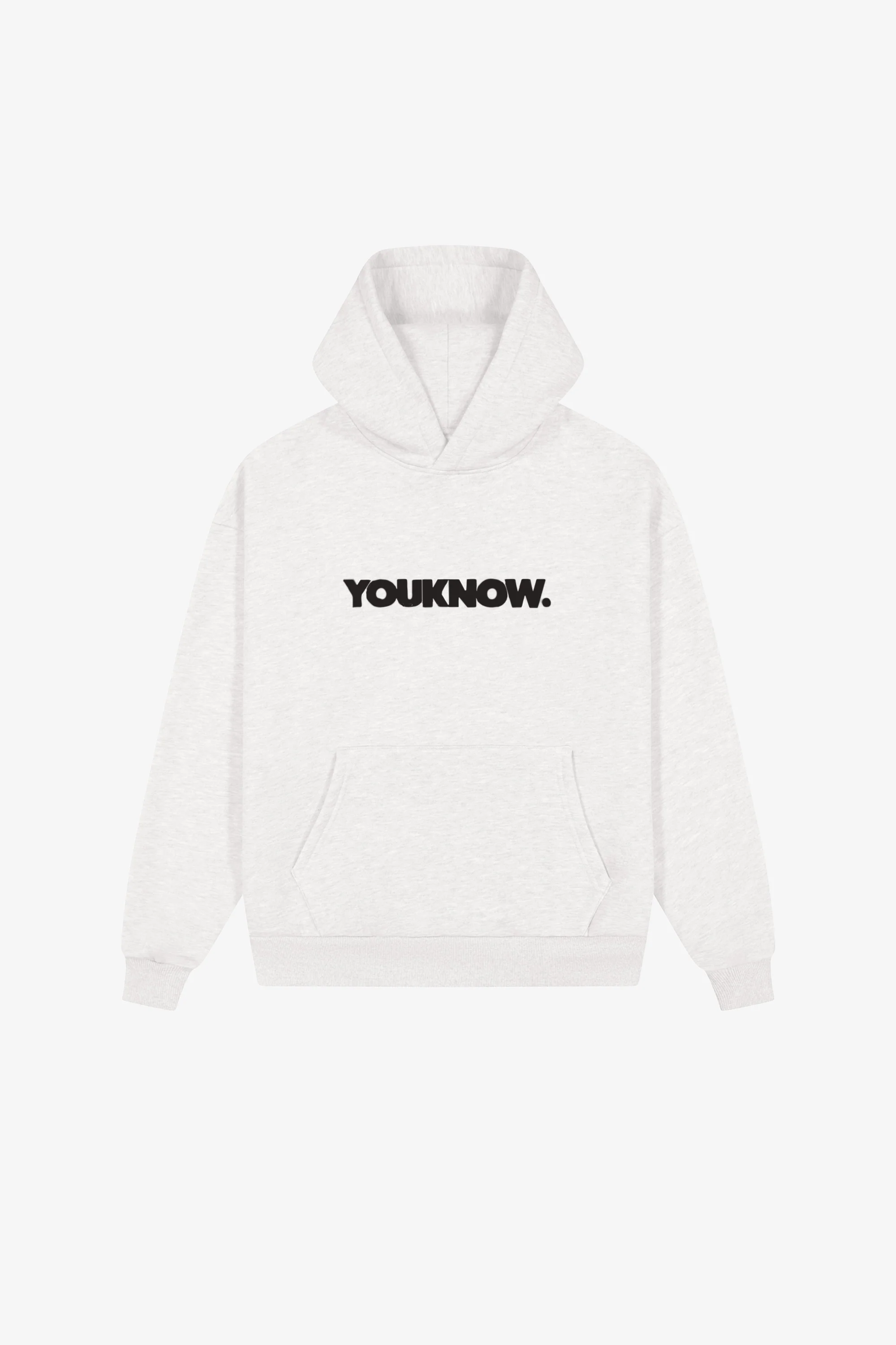 Block Hoodie | White Marle