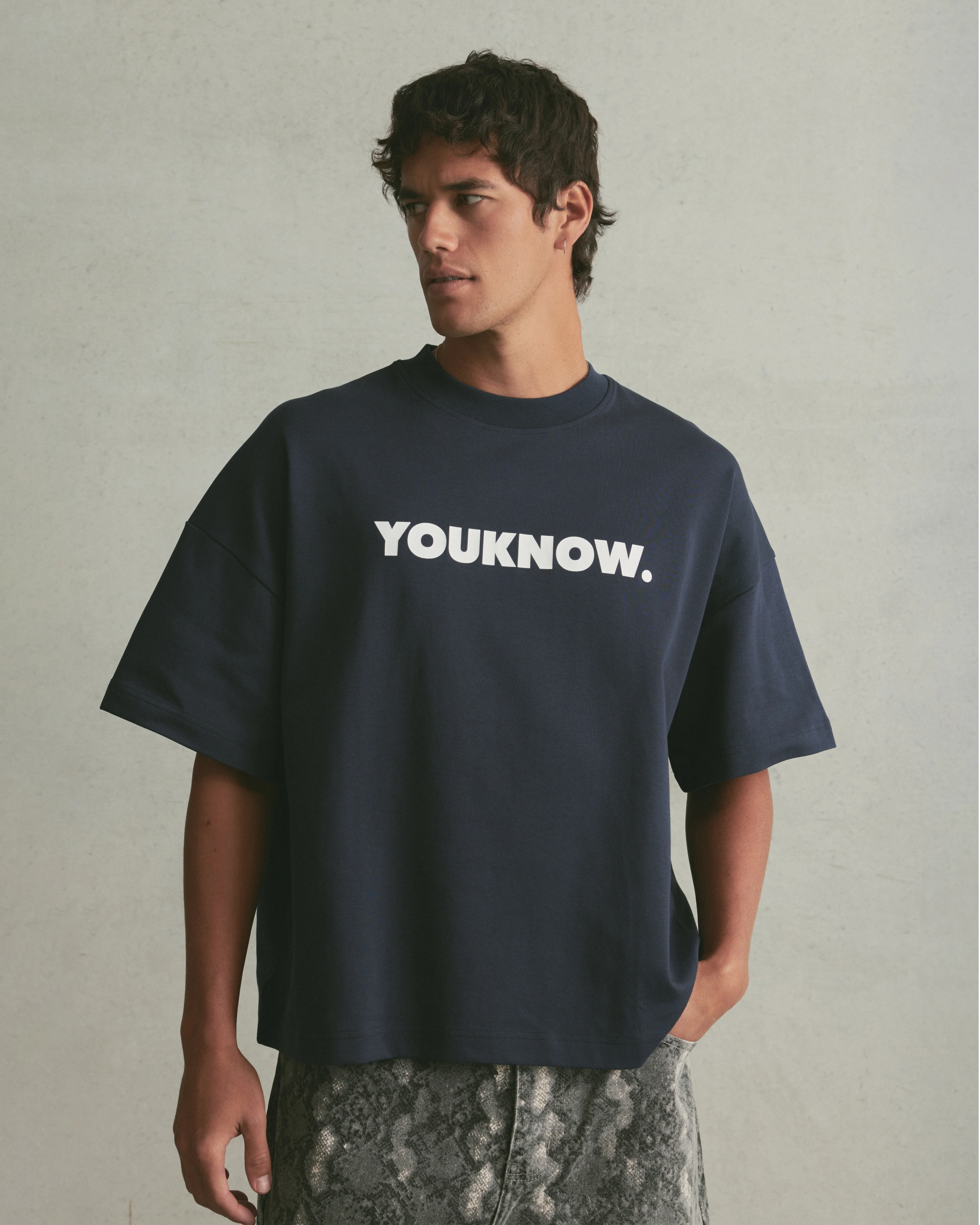 Block Tee | Navy - Image 3