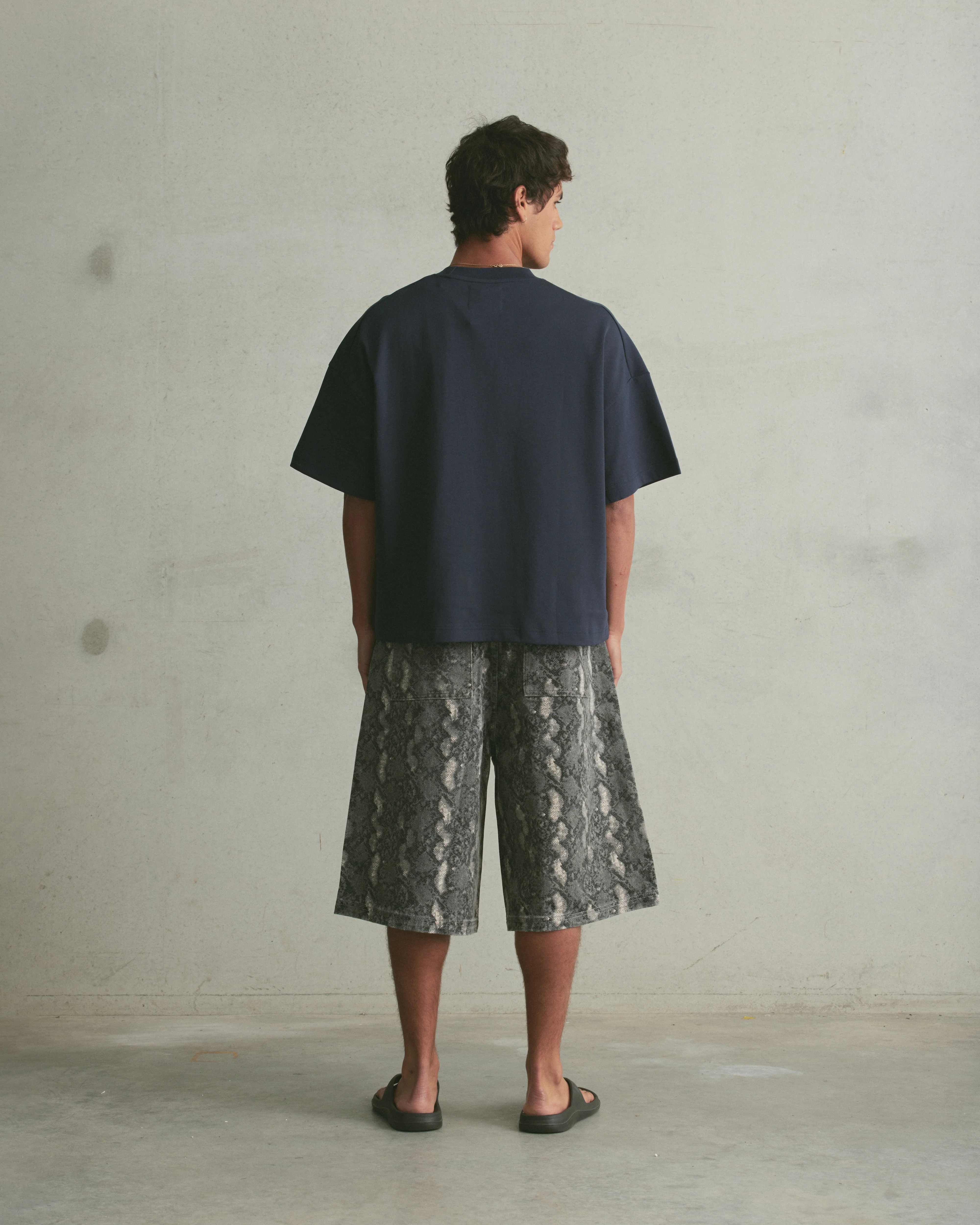 Block Tee | Navy - Image 4