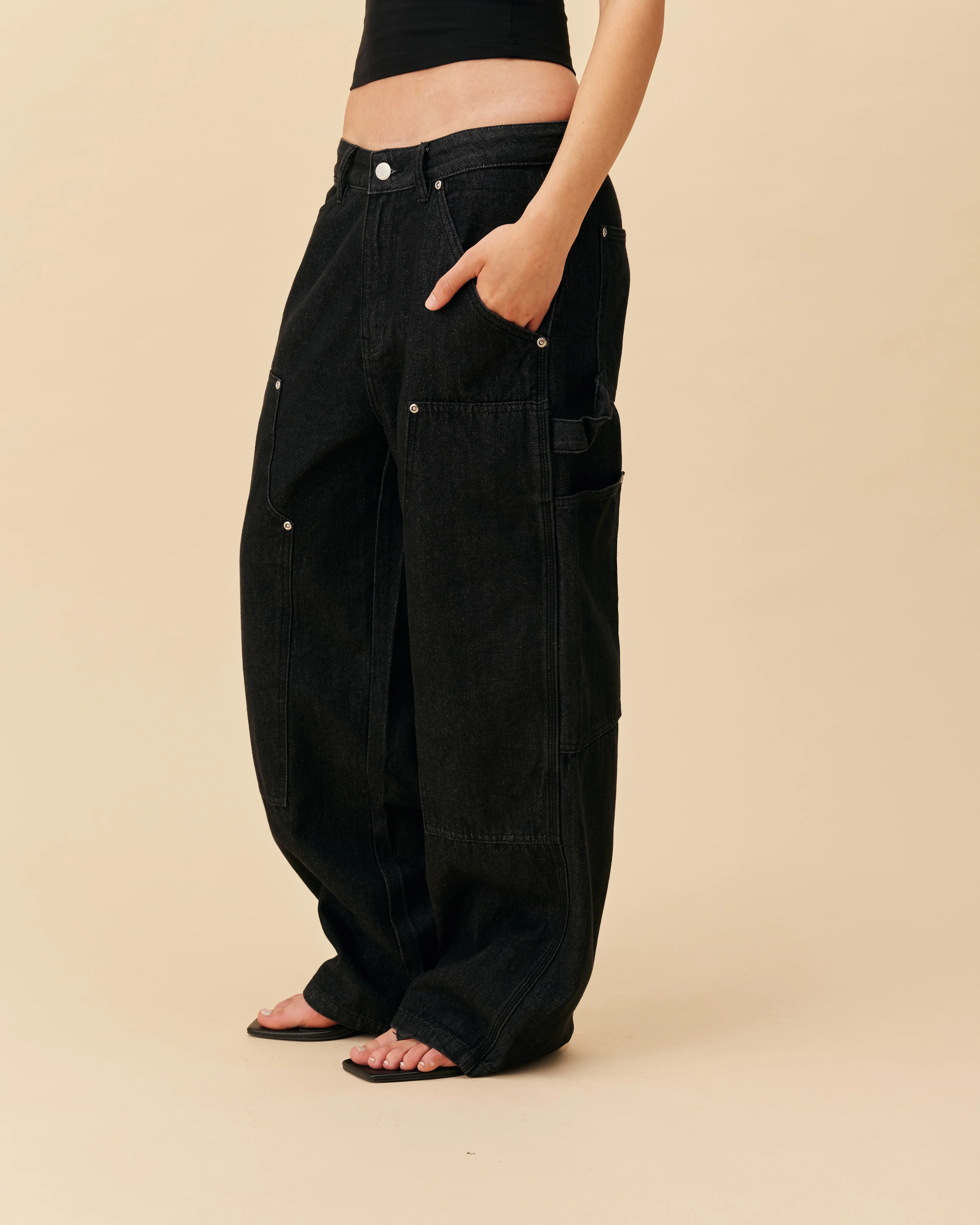 Carpenter Pants | Washed Black - Image 4