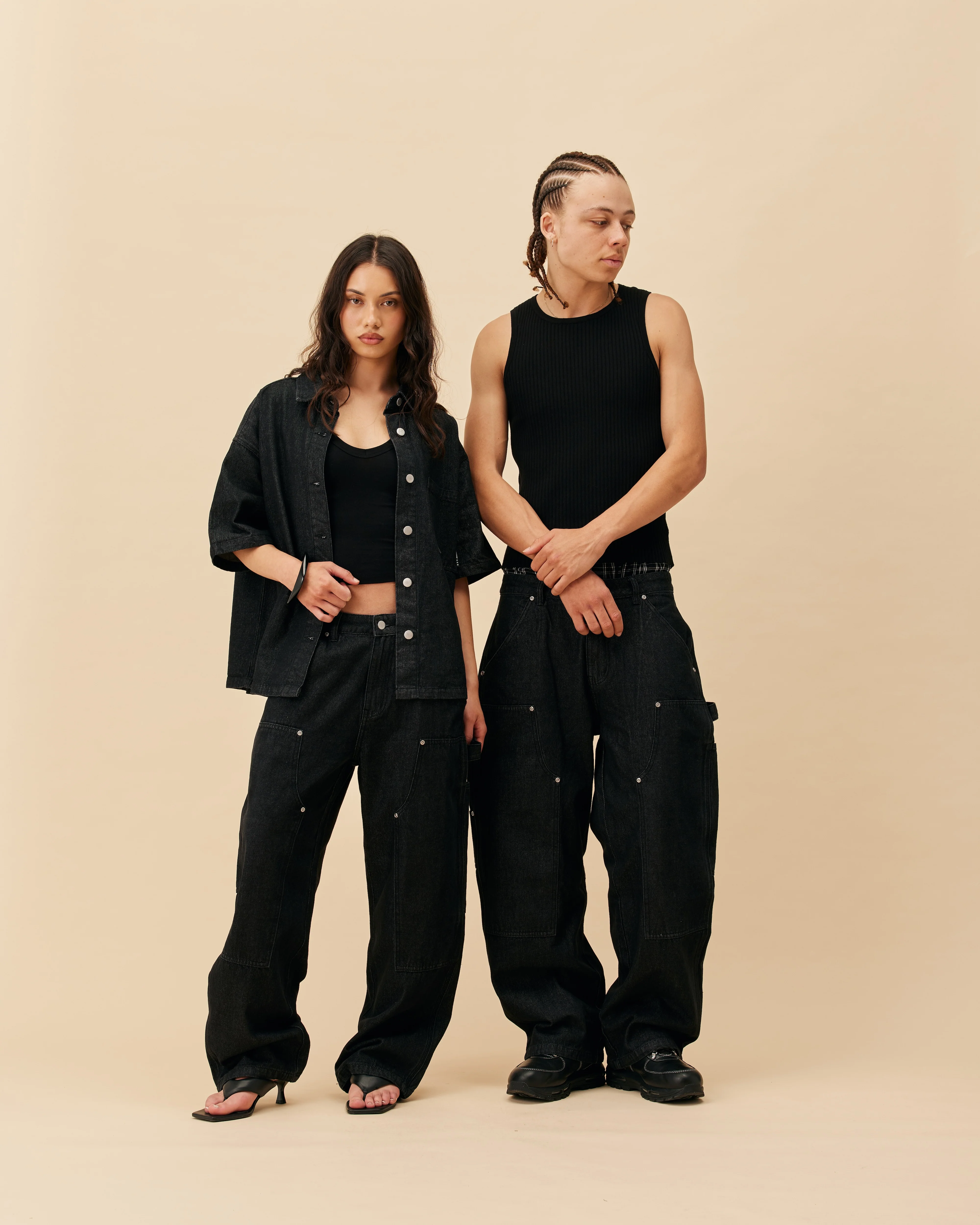 Carpenter Shirt | Washed Black - Image 6