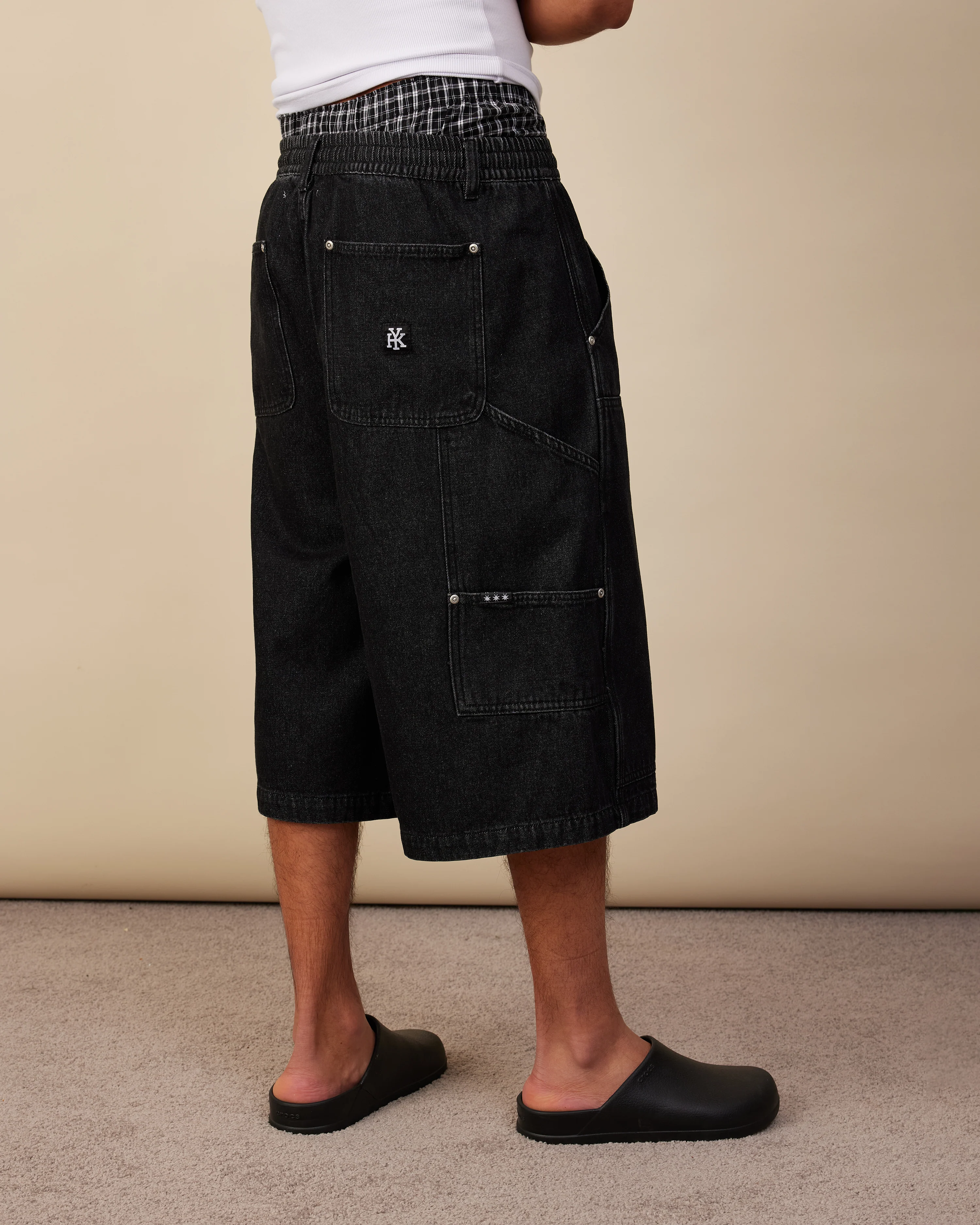 Carpenter Shorts | Black Wash - Image 5