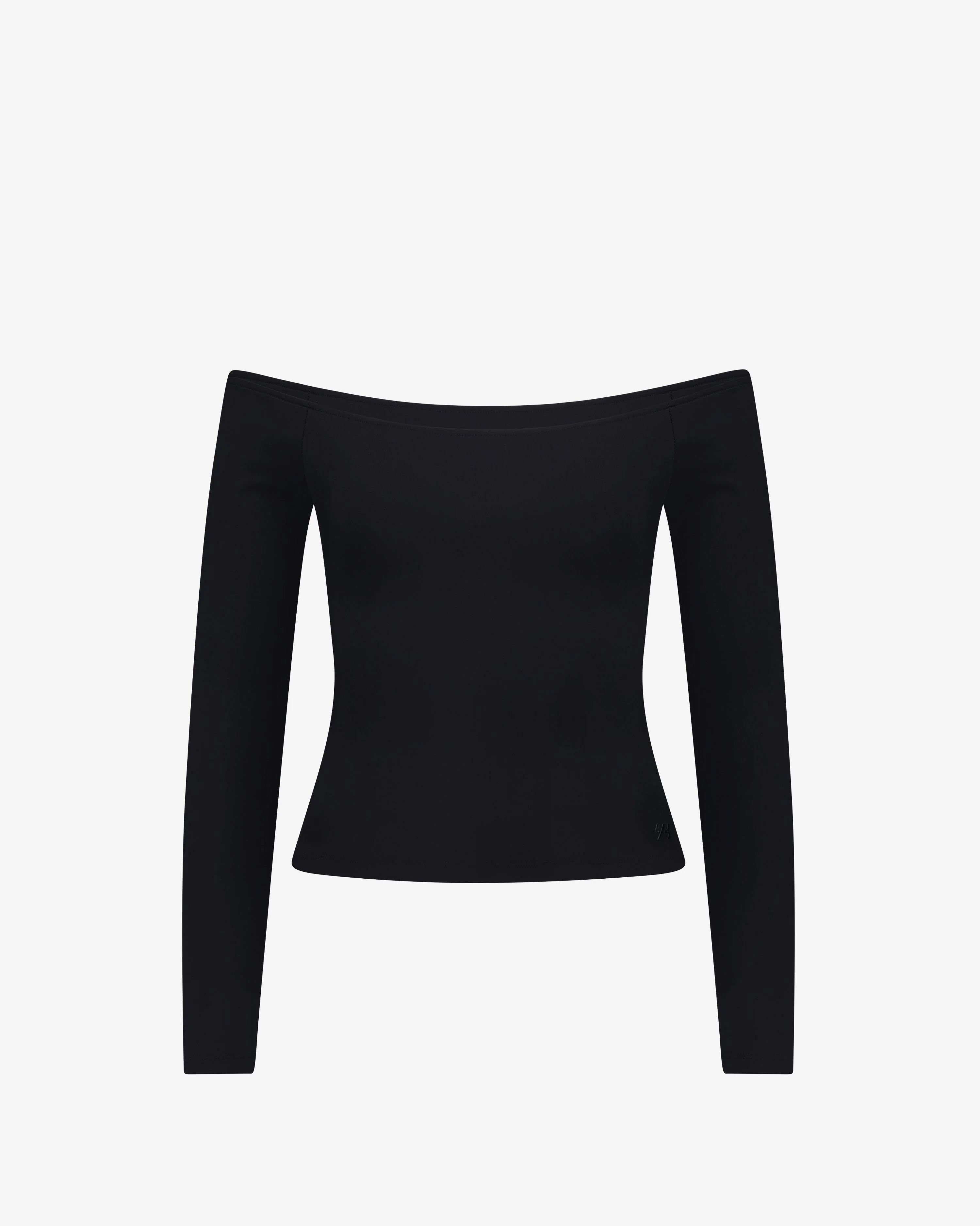 YK Move Cloud Off Shoulder Longsleeve | Black