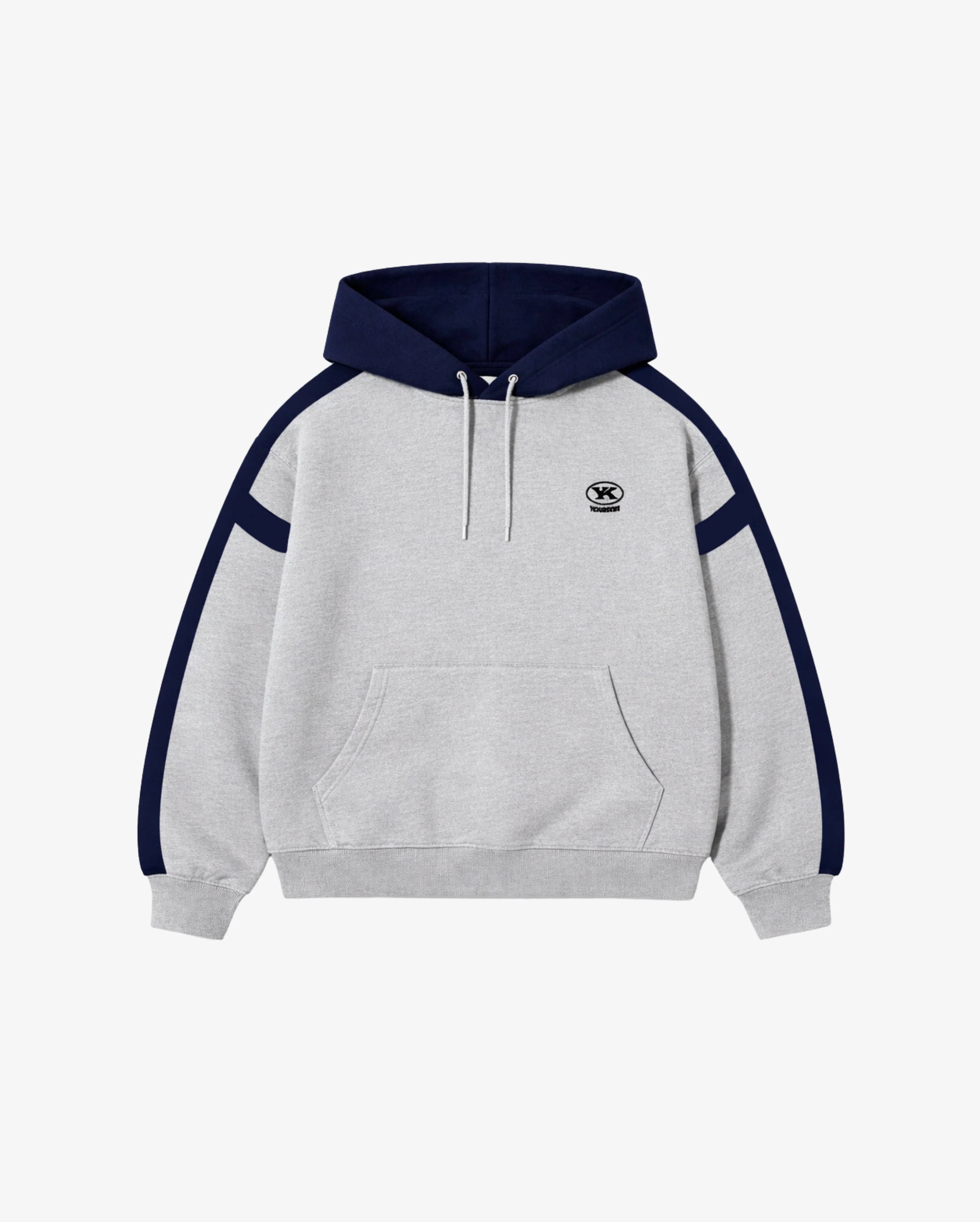 Colour Block Hoodie | GREY MARLE