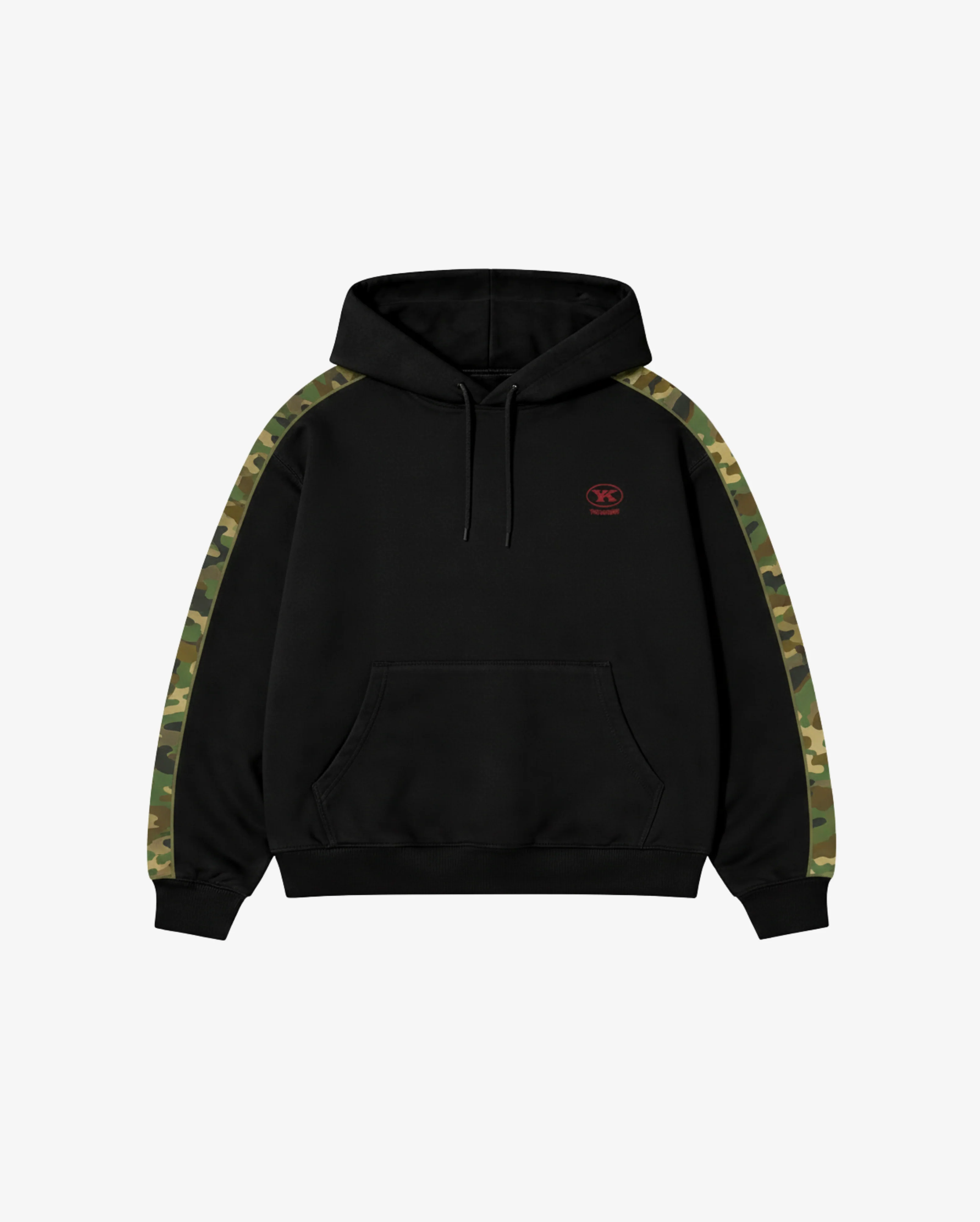 Colour Block Hoodie | Washed Black