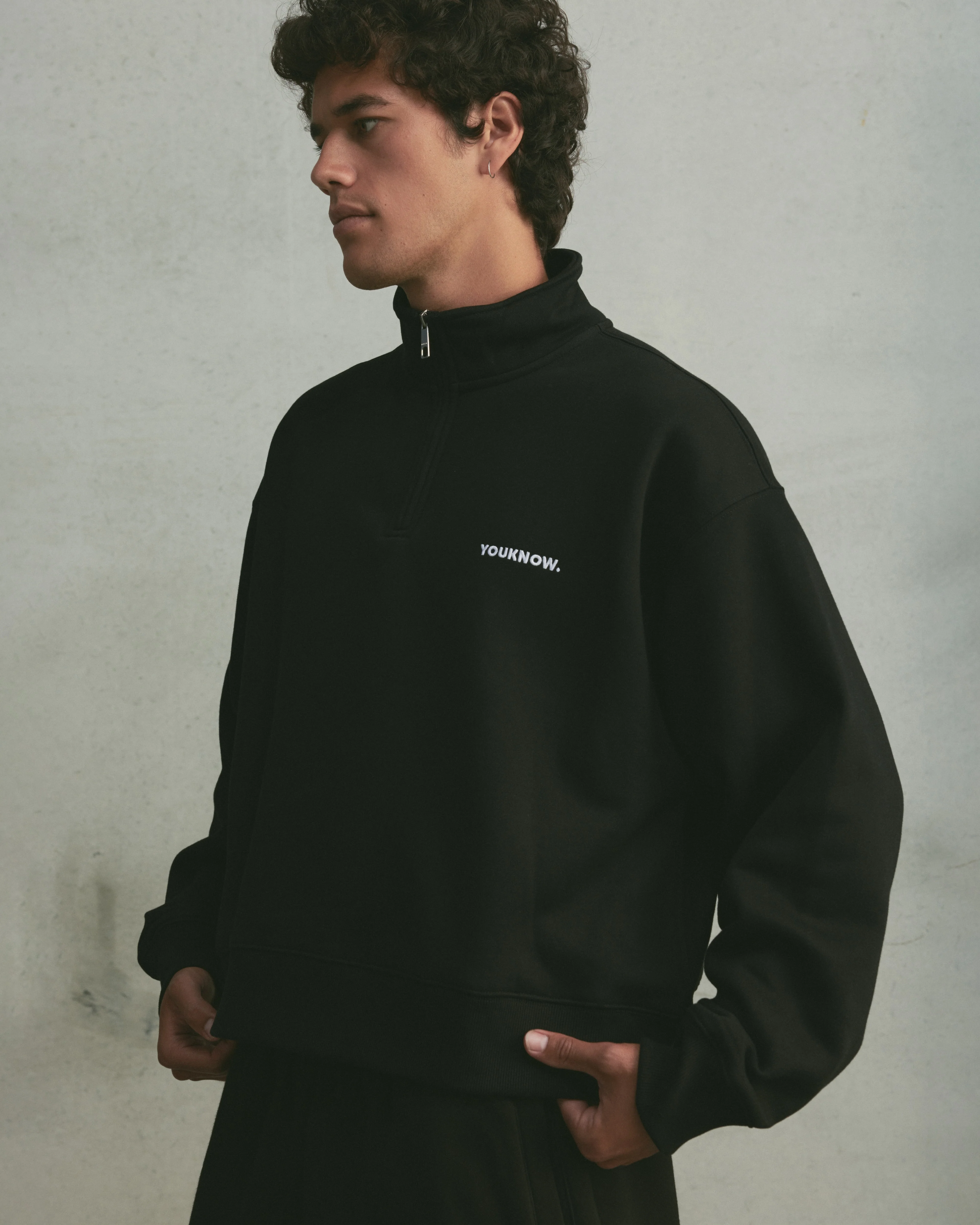 Core 1/4 Zip Pullover | Black - Image 4