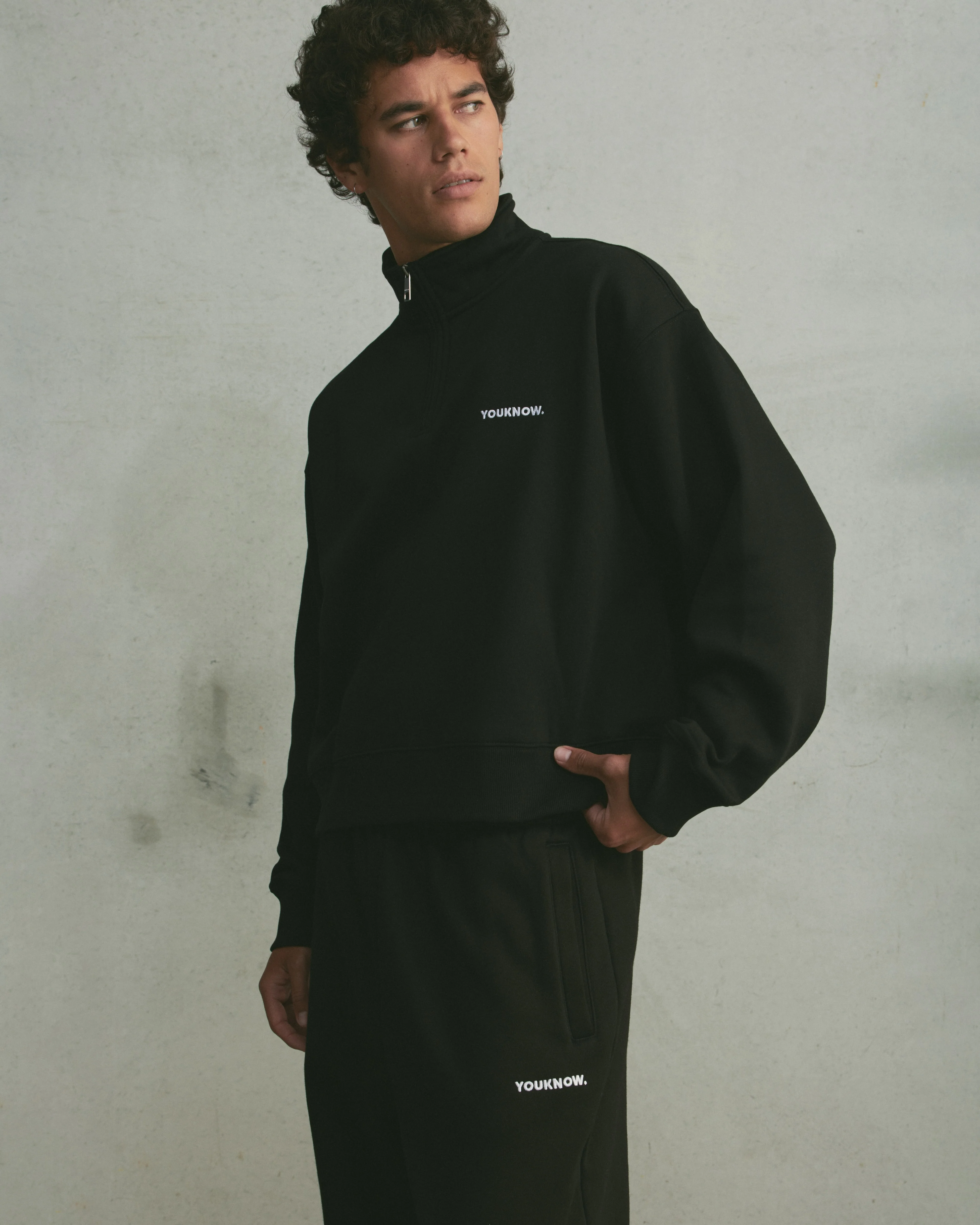 Core 1/4 Zip Pullover | Black - Image 6