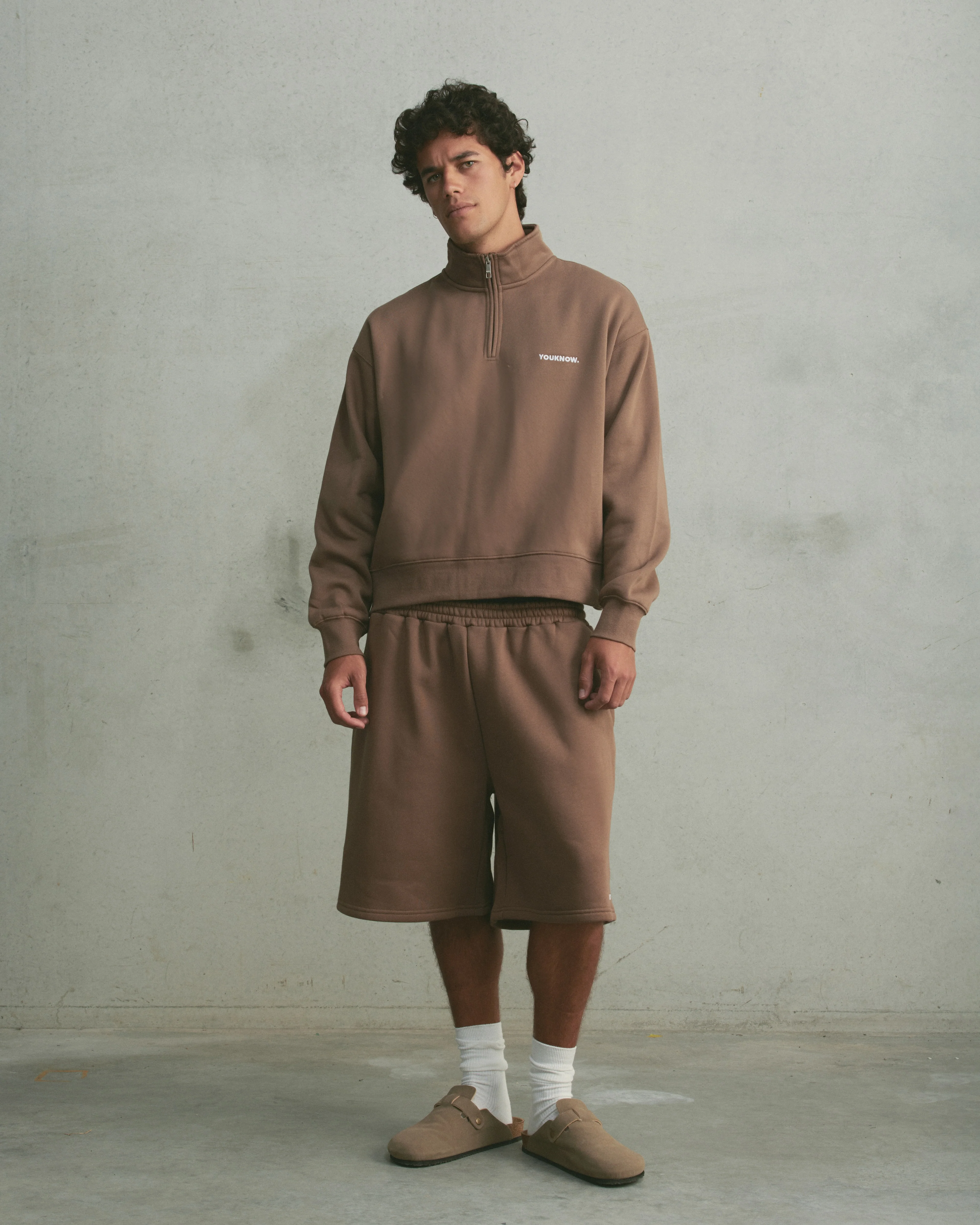 Core 1/4 Zip Pullover | Latte - Image 2