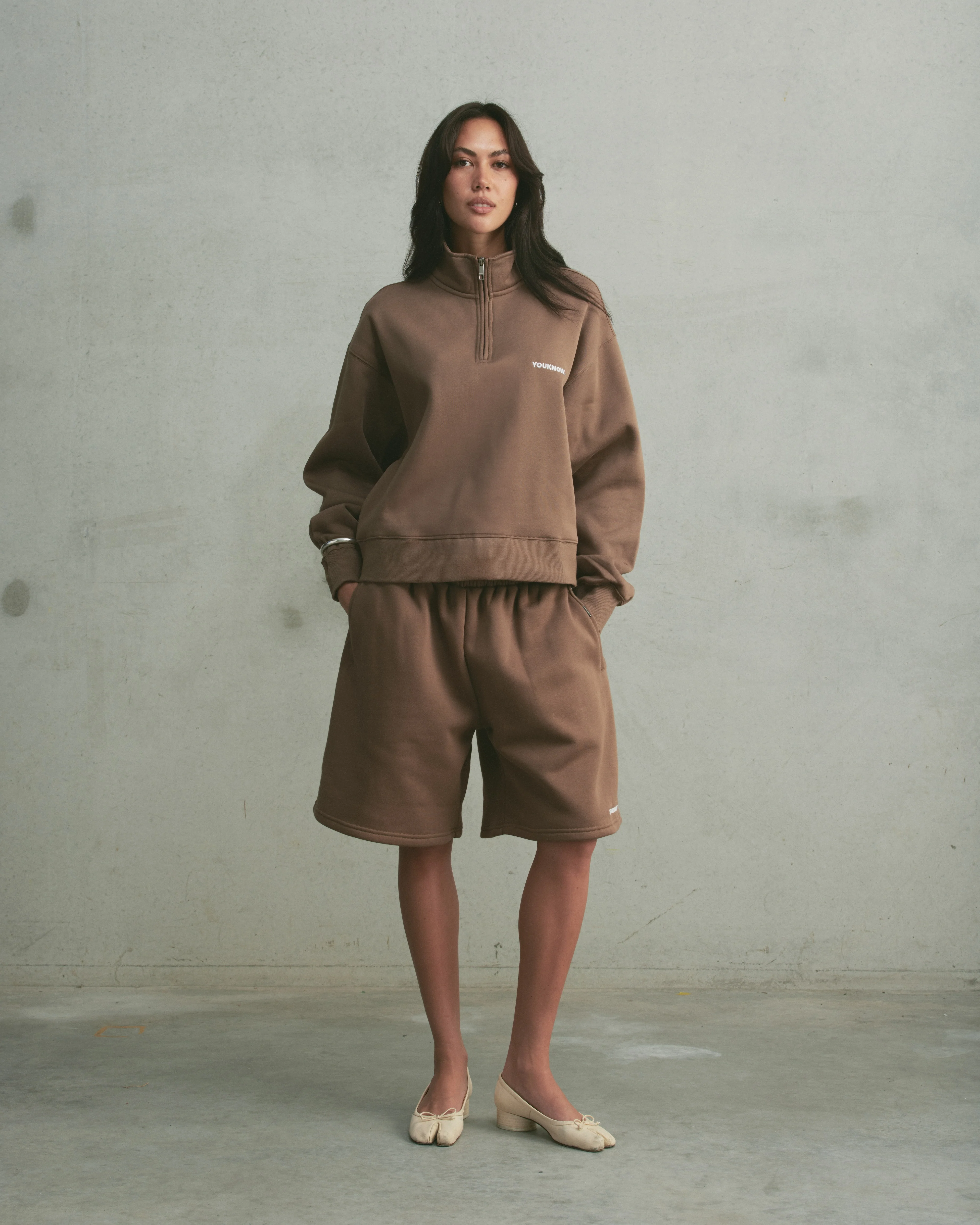 Core 1/4 Zip Pullover | Latte - Image 3