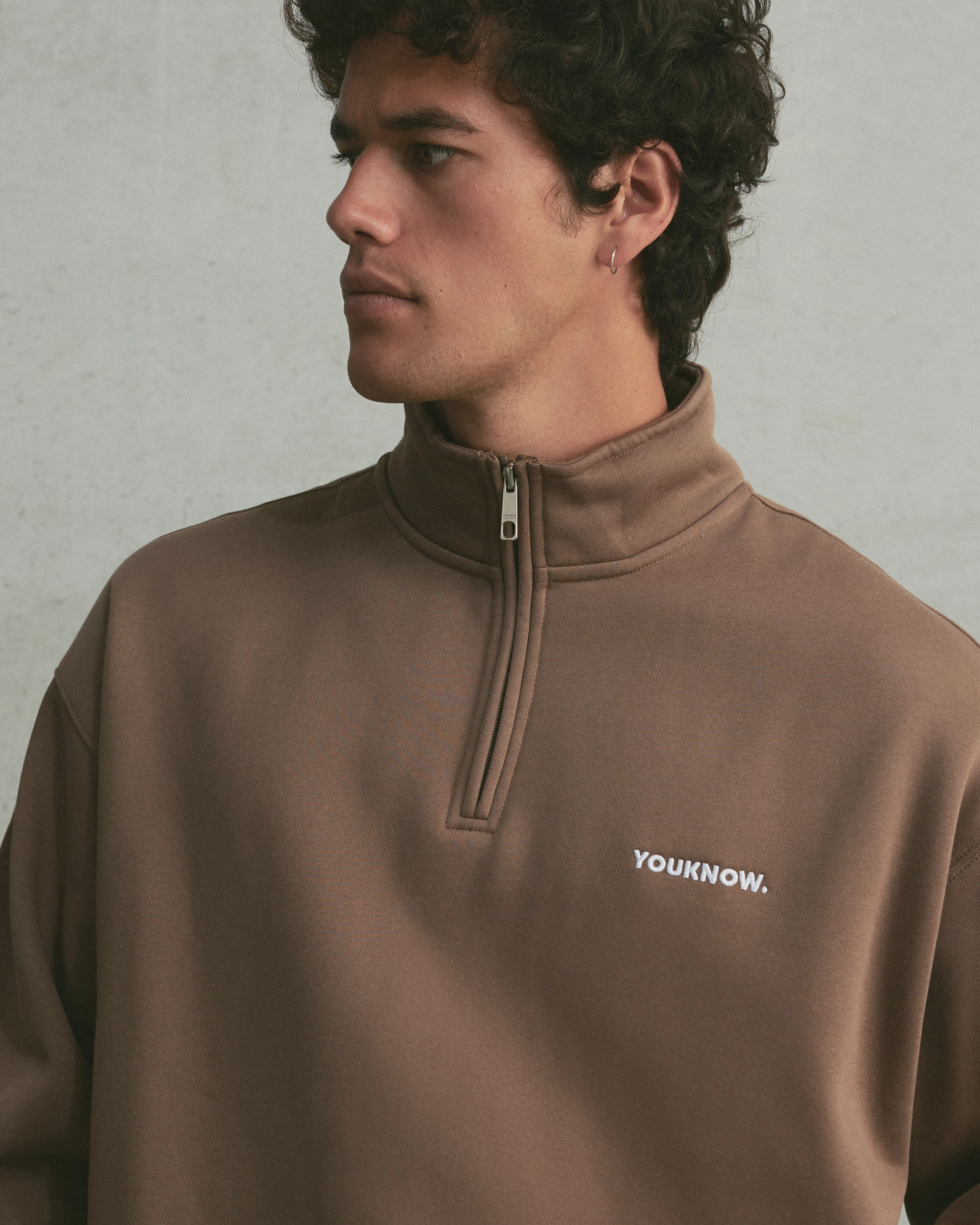 Core 1/4 Zip Pullover | Latte - Image 6