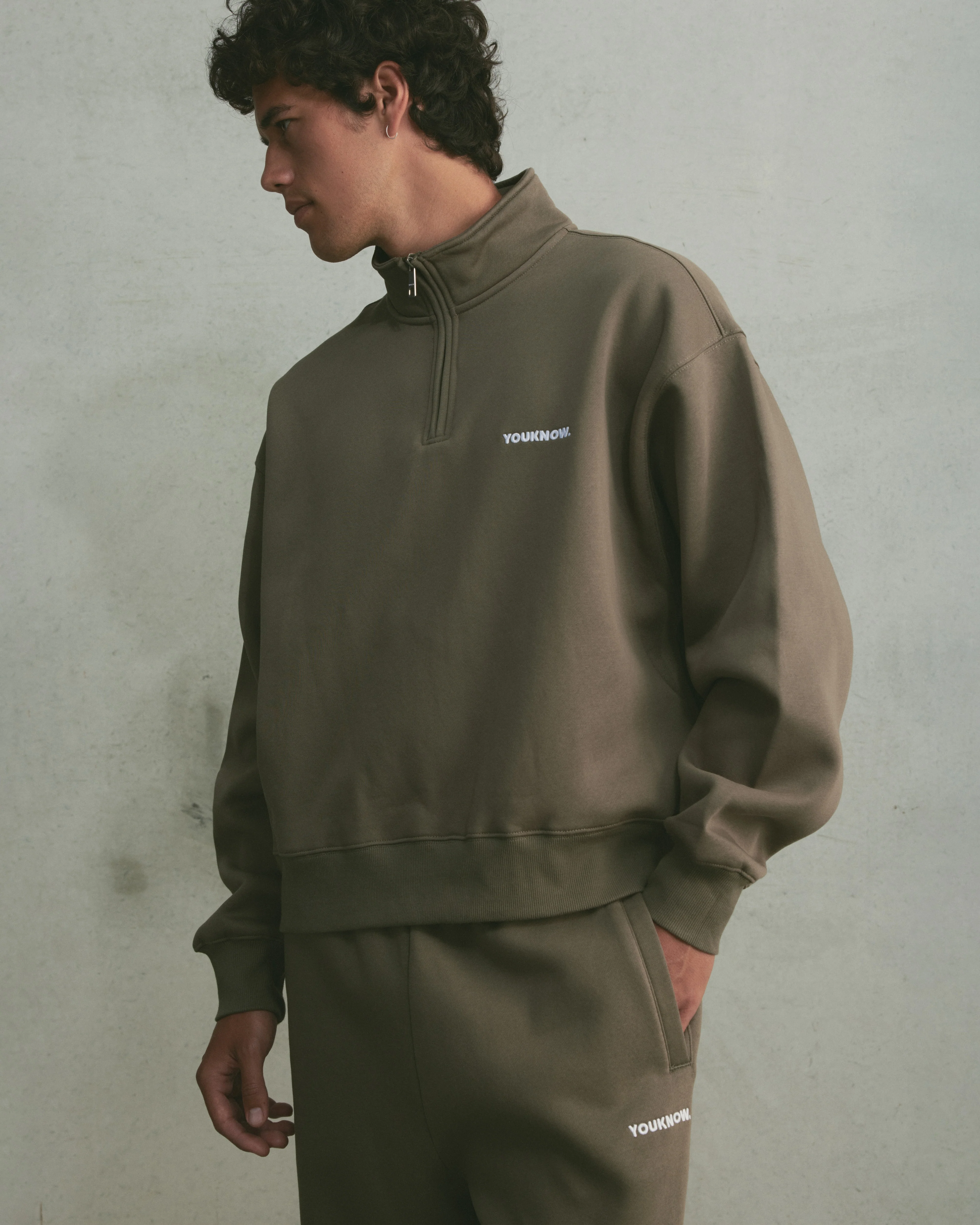 Core 1/4 Zip Pullover | Seaweed - Image 3