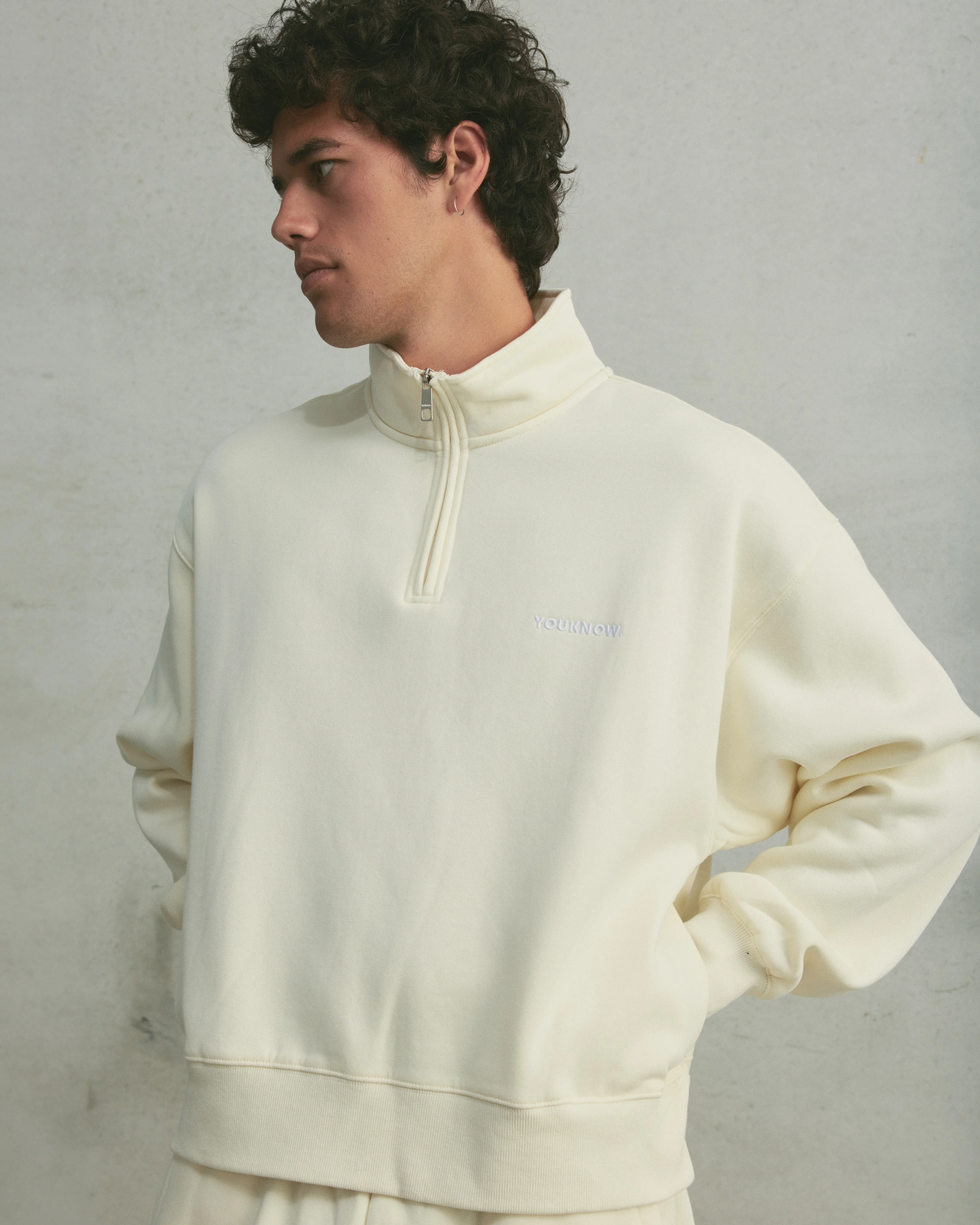 Core 1/4 Zip Pullover | Vanilla - Image 3
