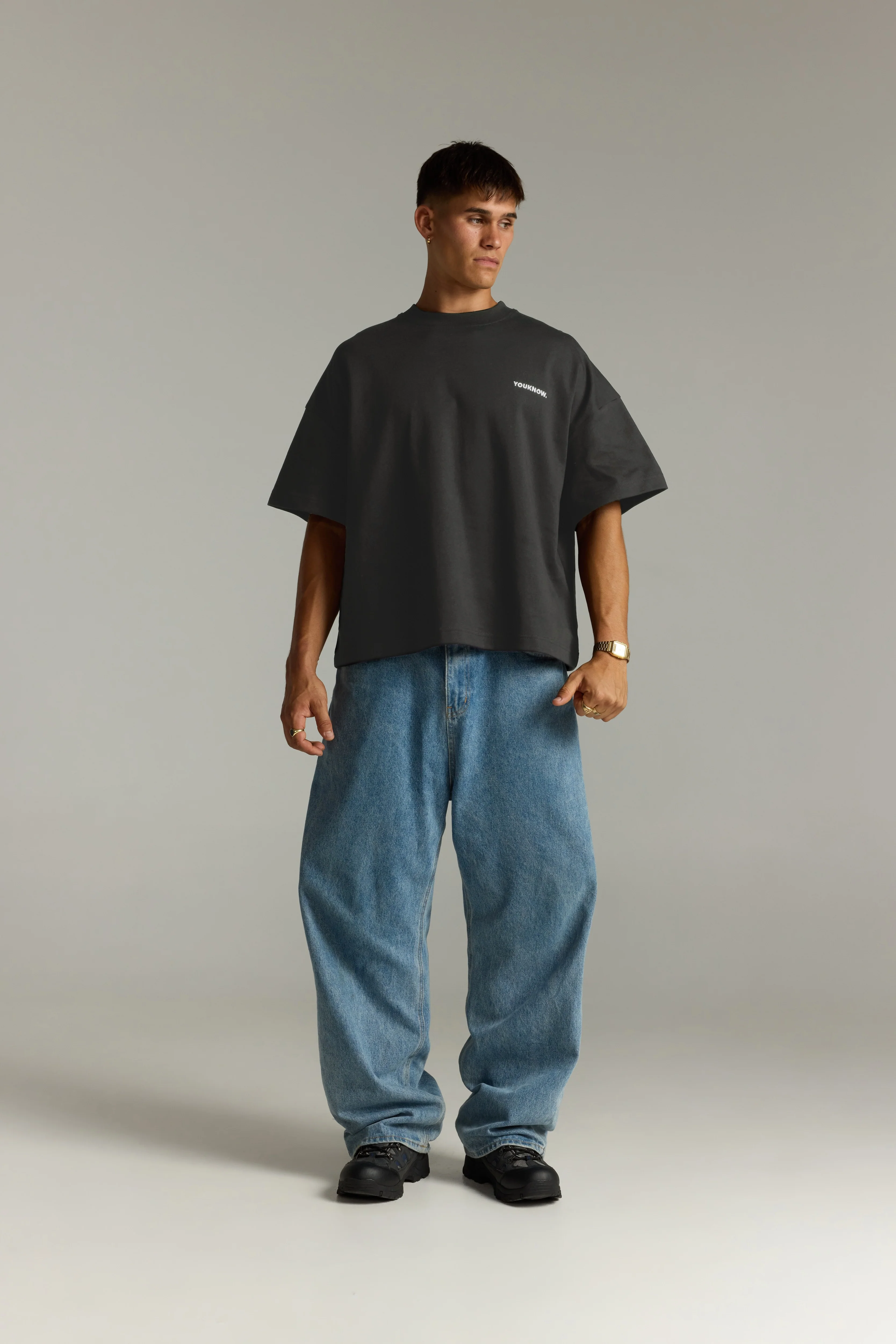 Core Box Tee | Charcoal - Image 3