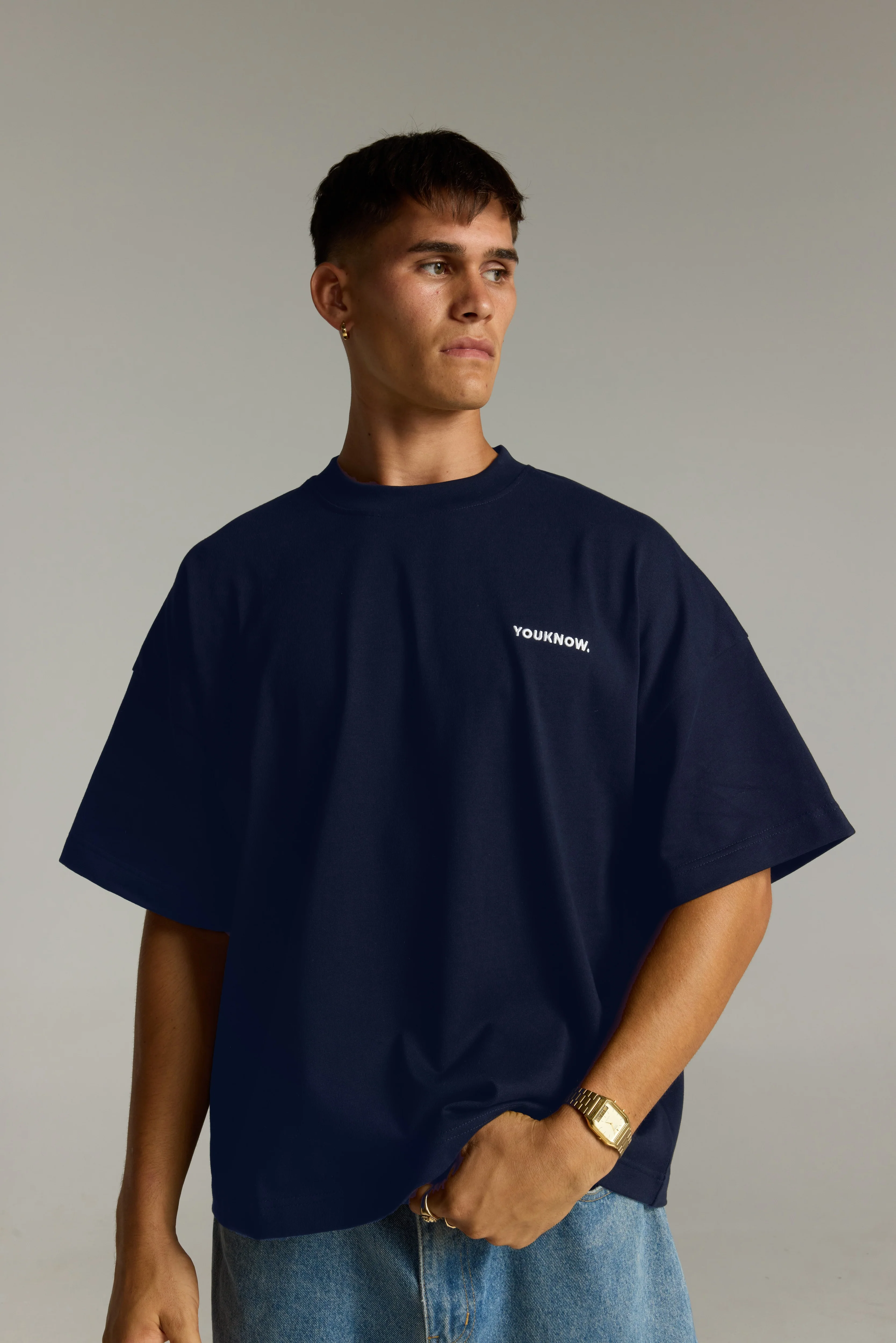 Core Box Tee | Navy - Image 3