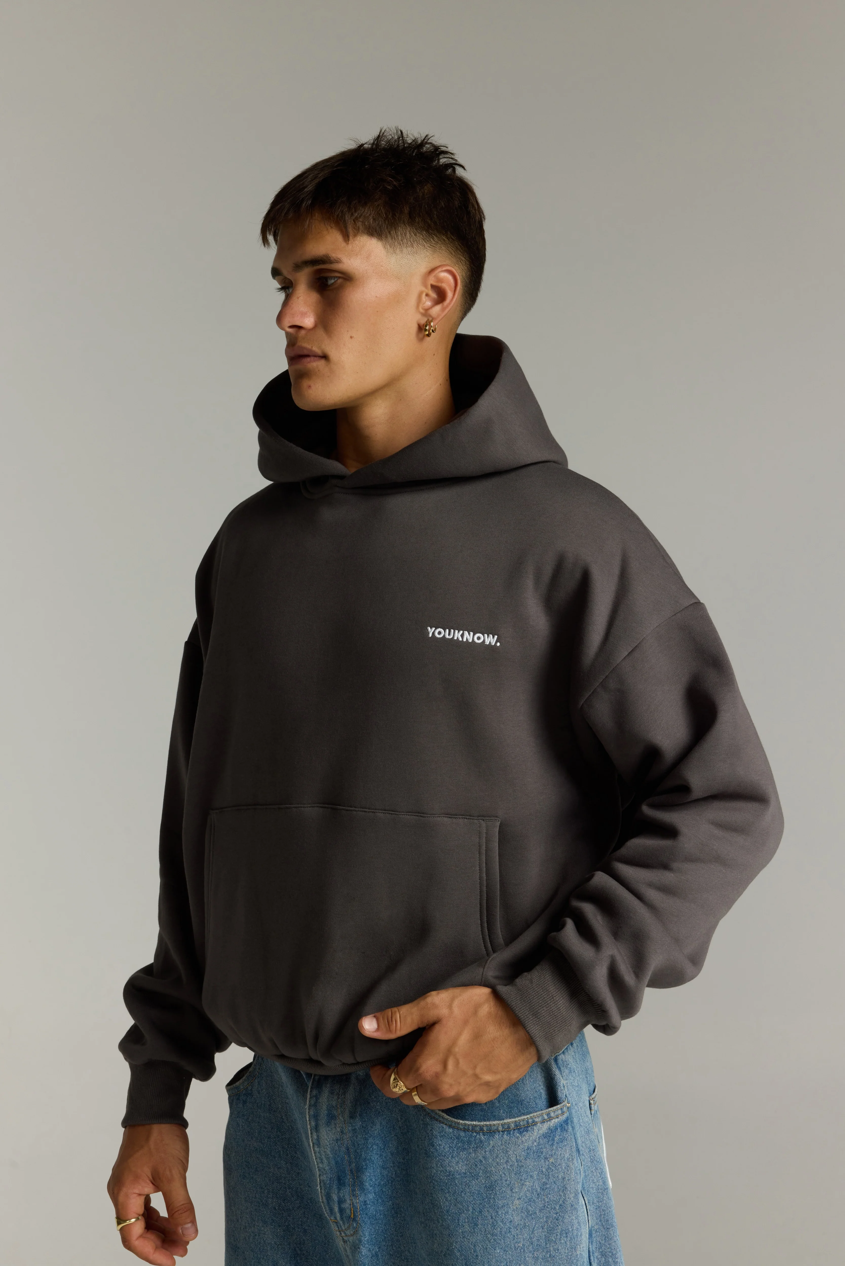 Core Box Hoodie | Charcoal - Image 4