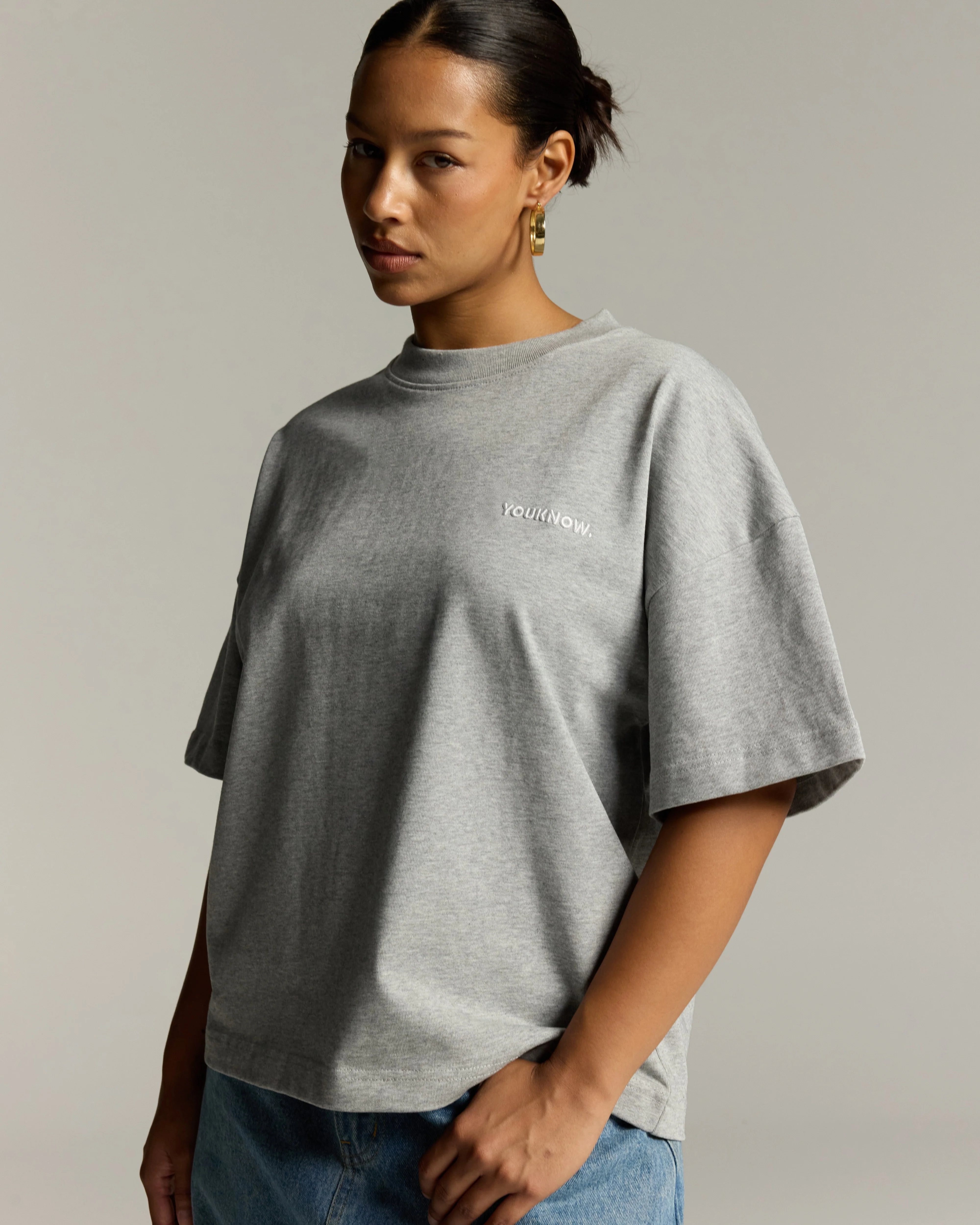Core Box Tee | Heather Grey - Image 4
