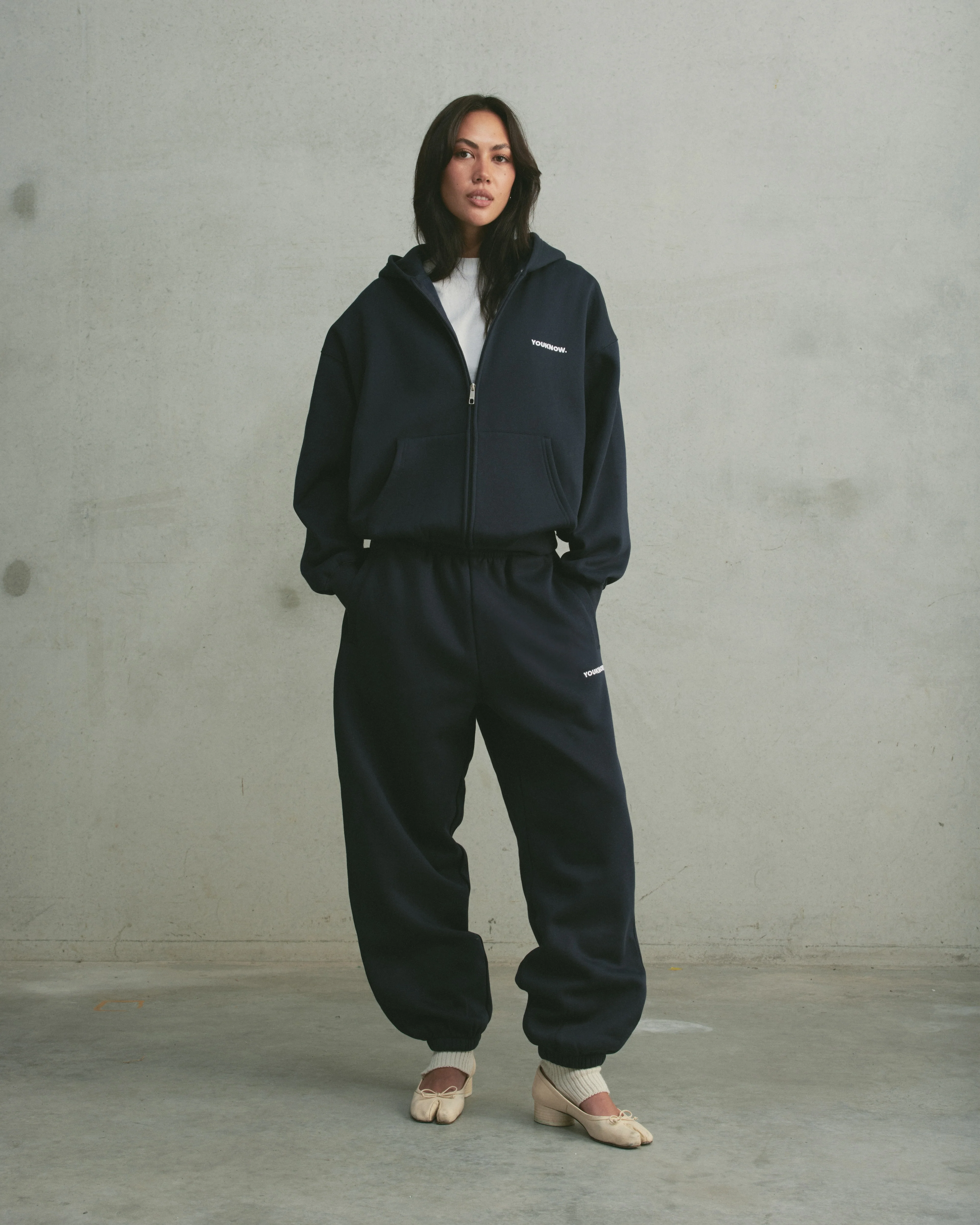 Core Cuffed Sweatpants | Navy - Image 3