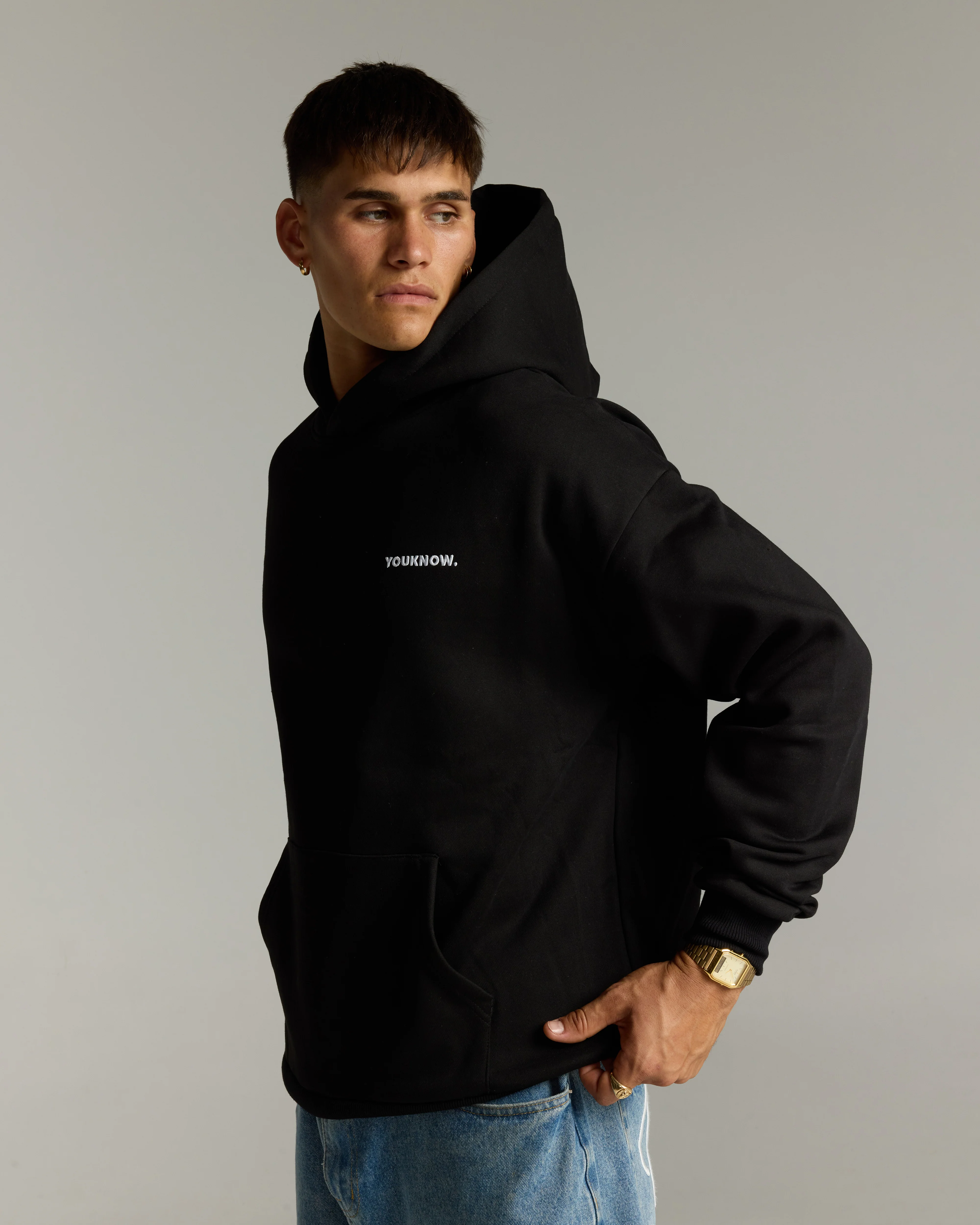 Core Standard Heavyweight Hoodie | Black - Image 4