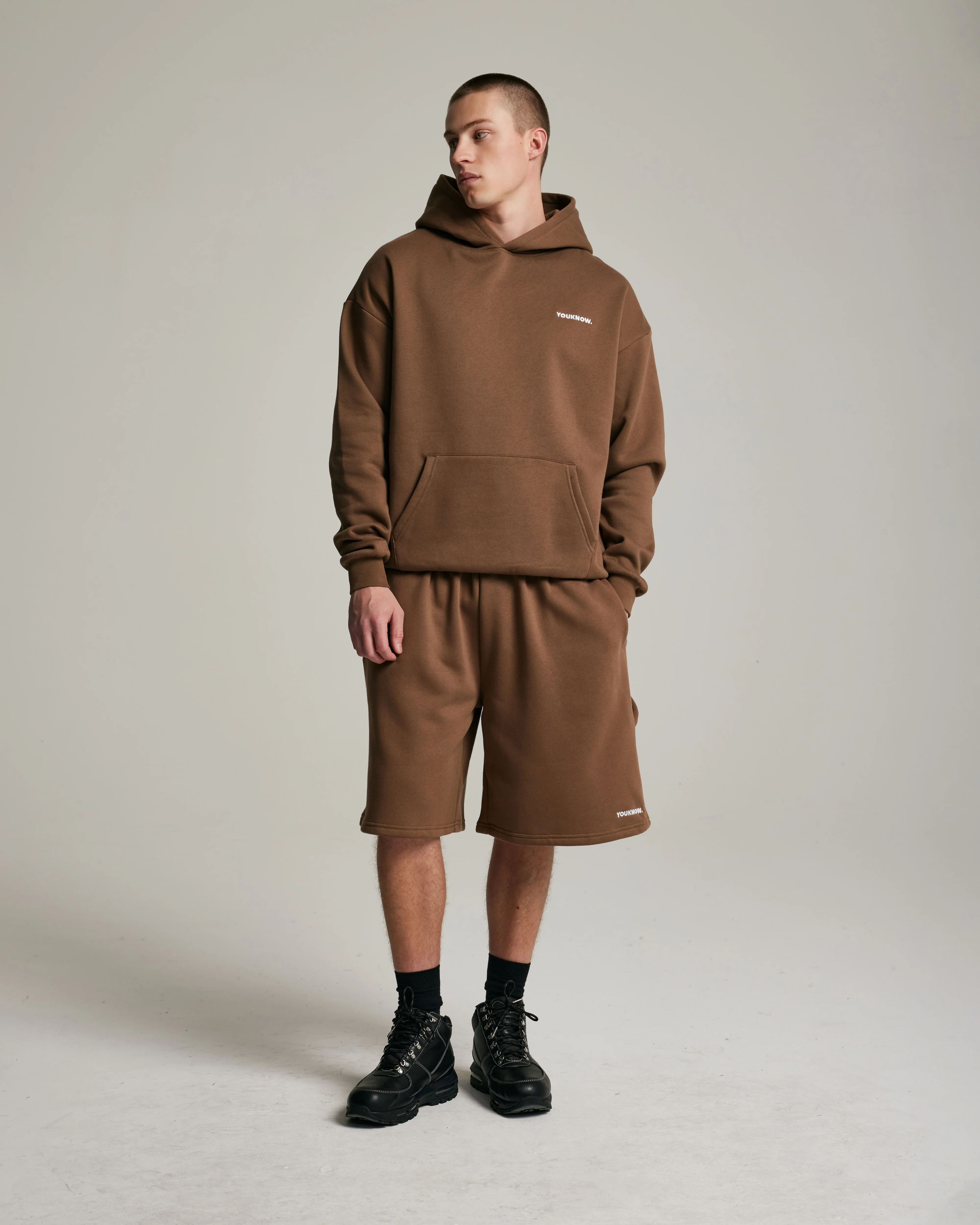 Core Oversized Shorts | Latte - Image 3