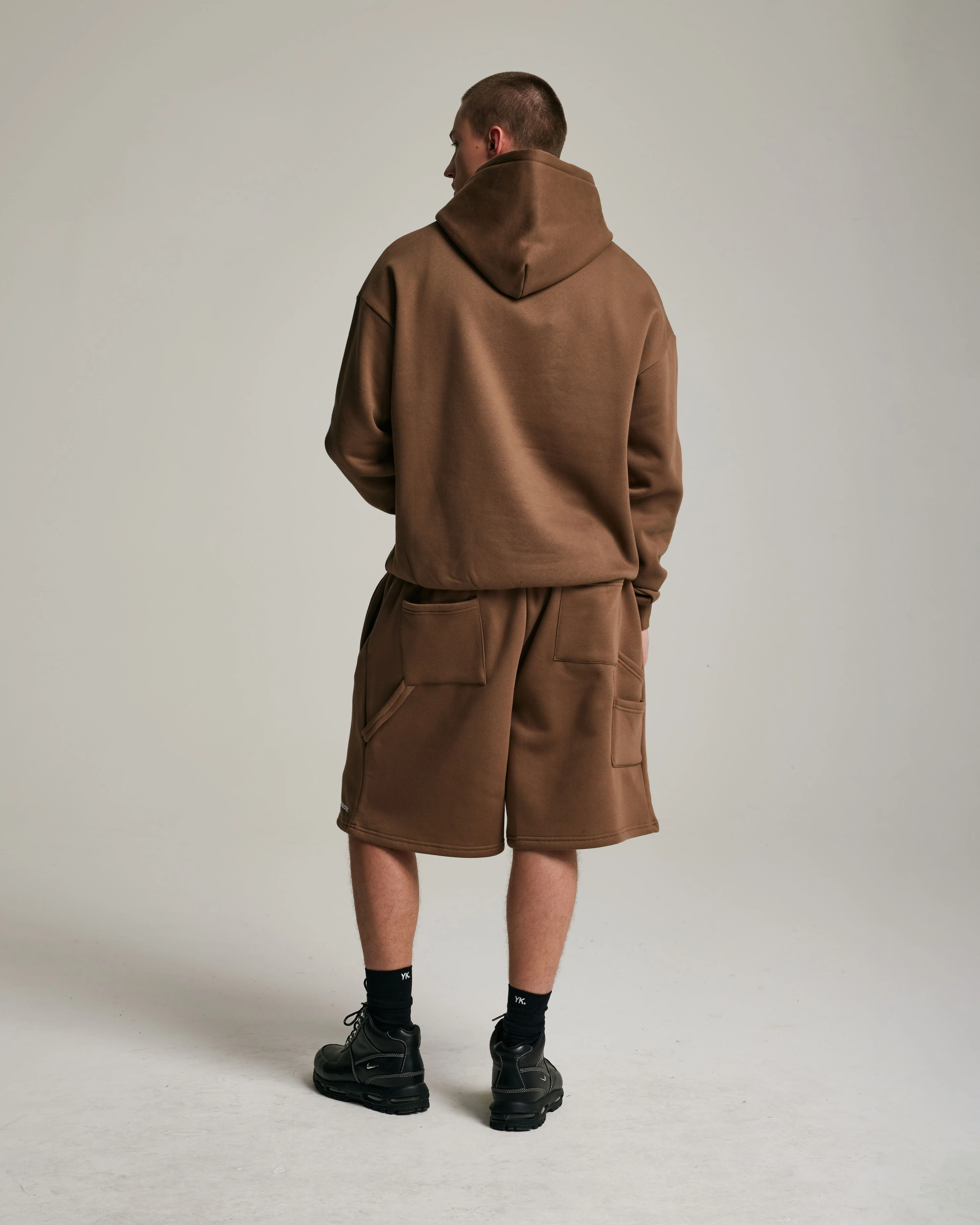 Core Oversized Shorts | Latte - Image 4