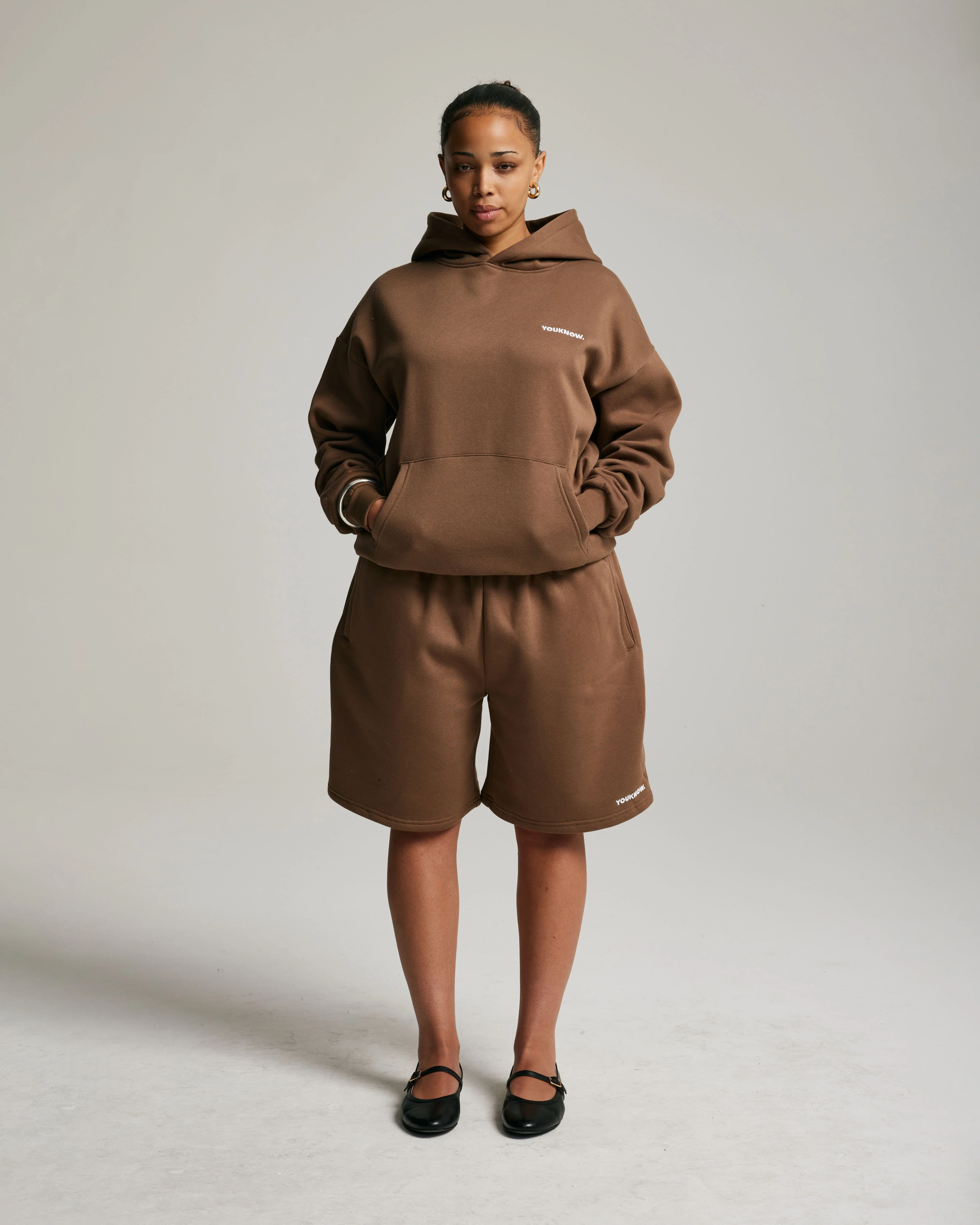 Core Oversized Shorts | Latte - Image 5