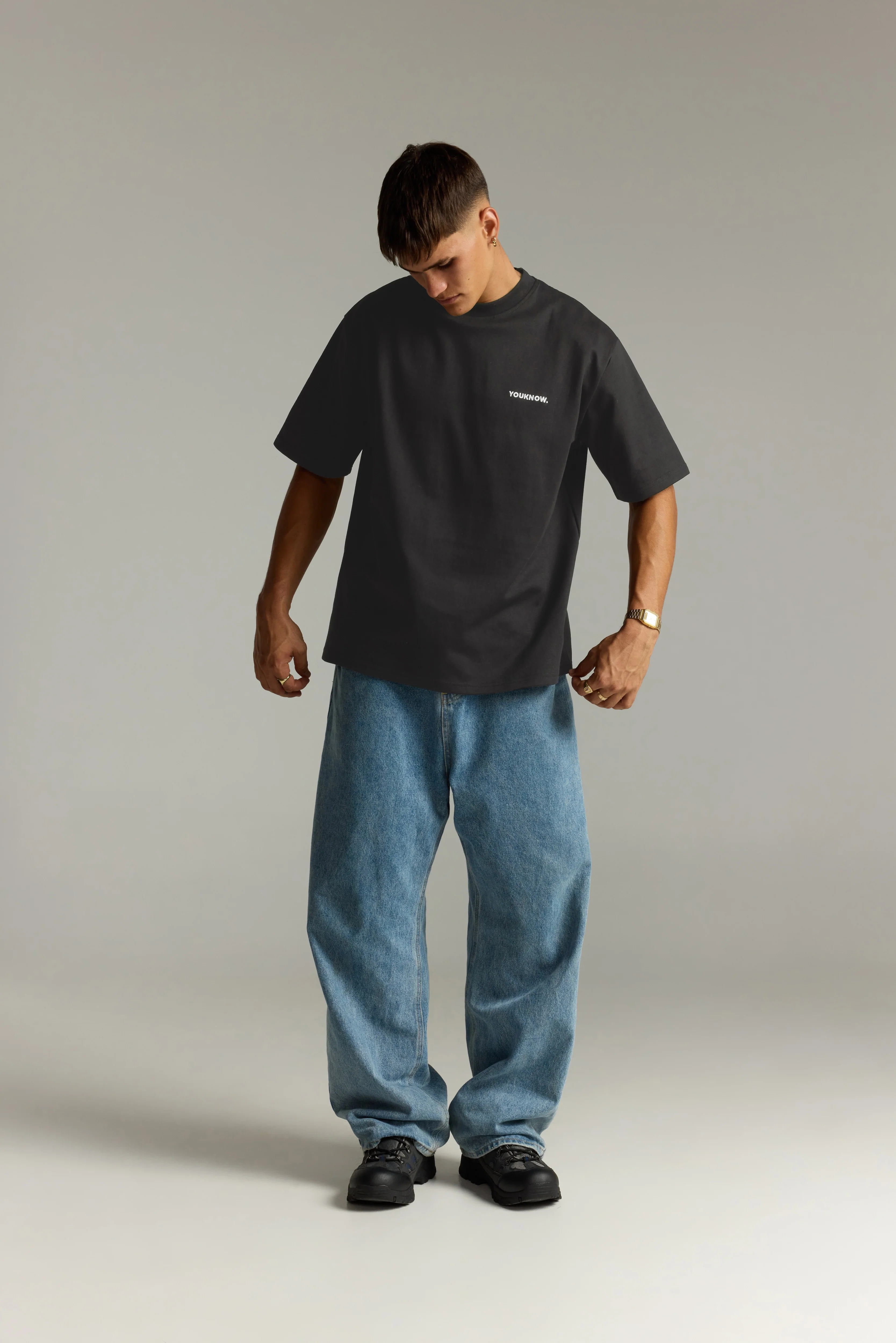 Core Standard Heavyweight Tee | Charcoal - Image 3