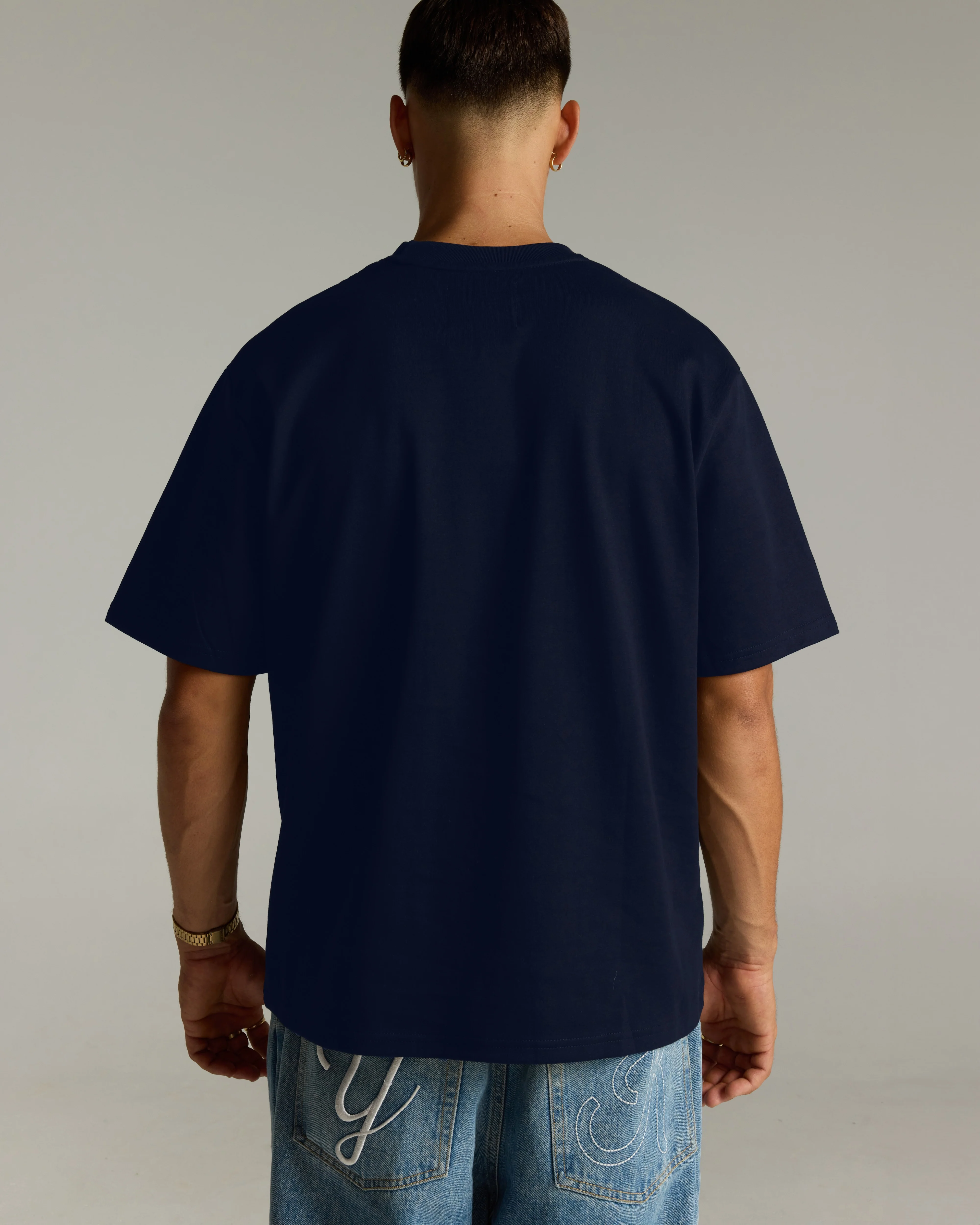 Core Standard Heavyweight Tee | Navy - Image 5