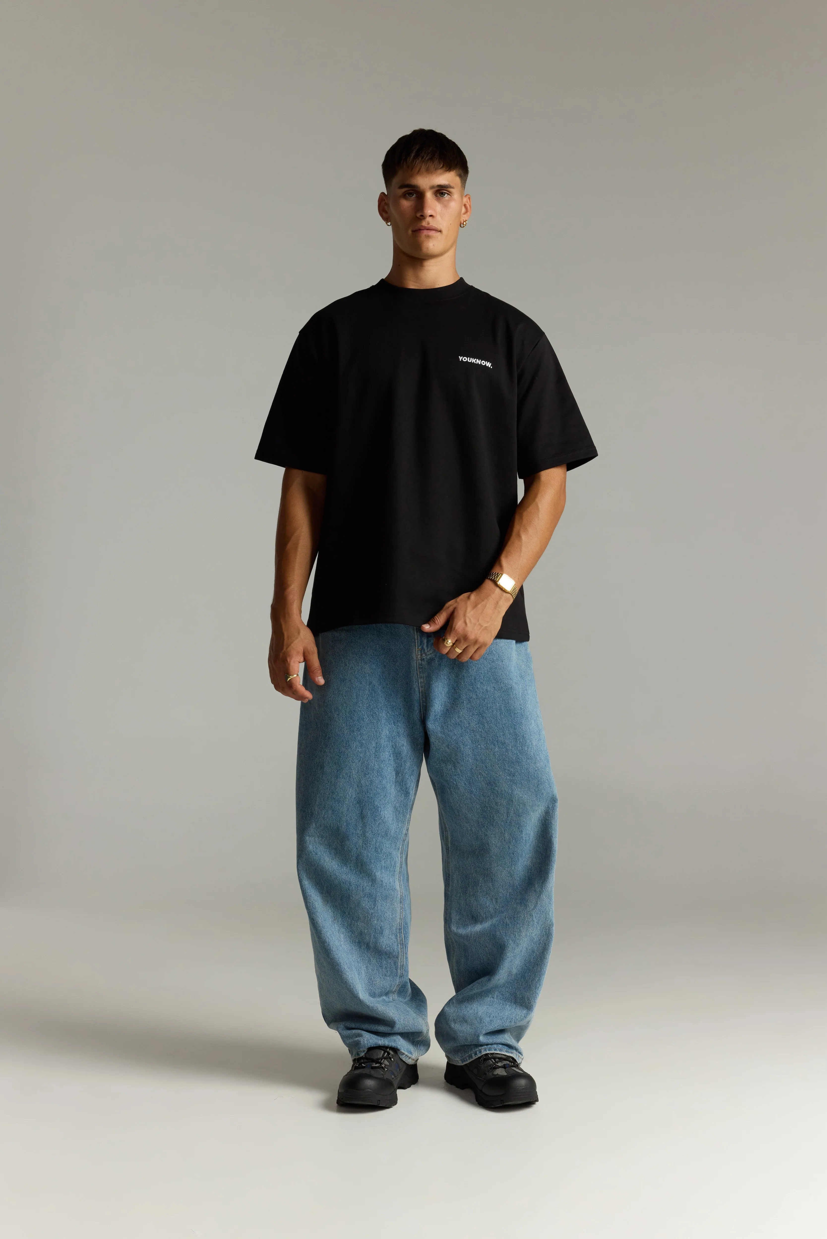Core Standard Heavyweight Tee | Black - Image 3