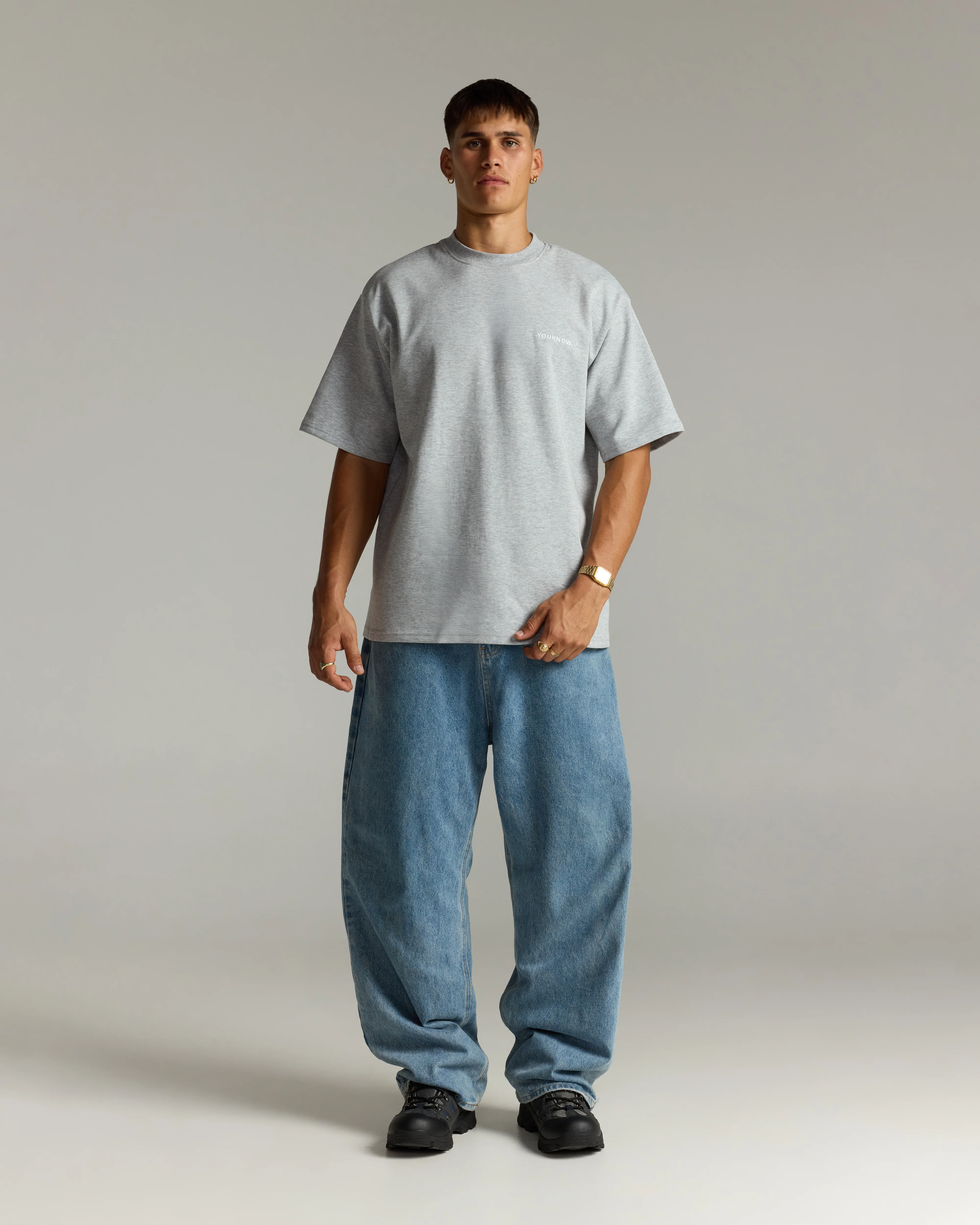 Core Standard Tee | Heather Grey - Image 3